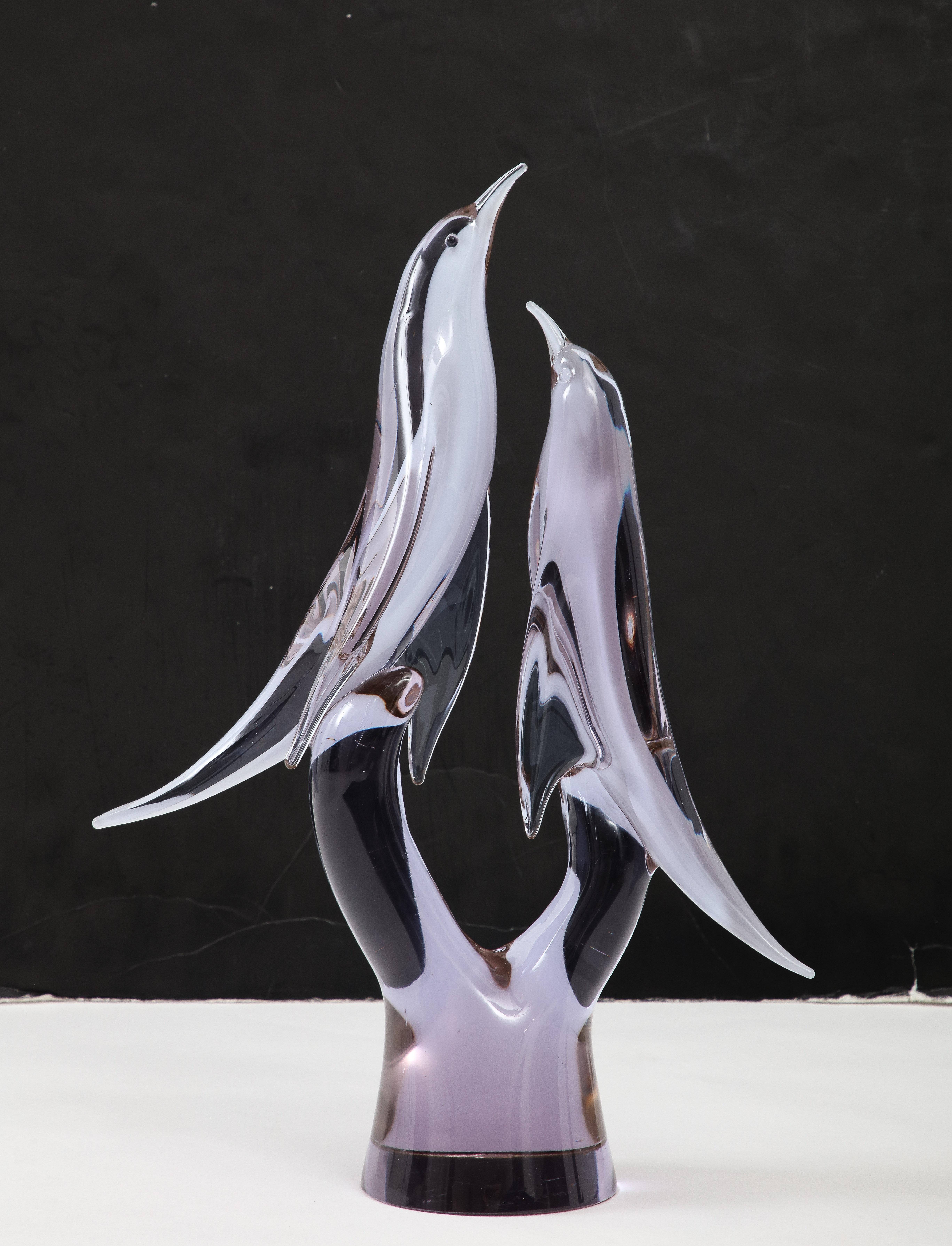 1970's Livio Seguso Glass Bird Sculpture For Sale 1