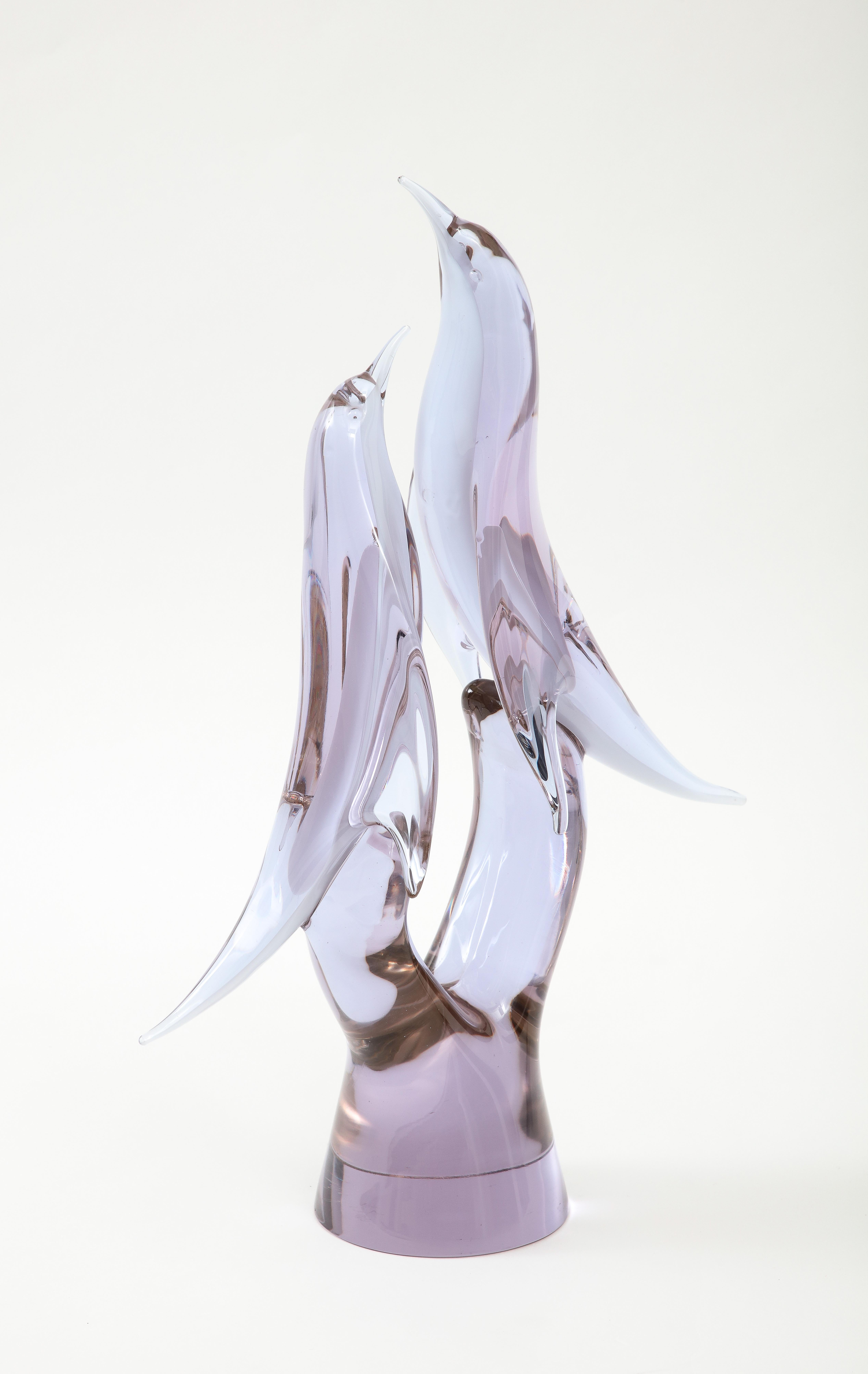 1970's Livio Seguso Glass Bird Sculpture For Sale 2