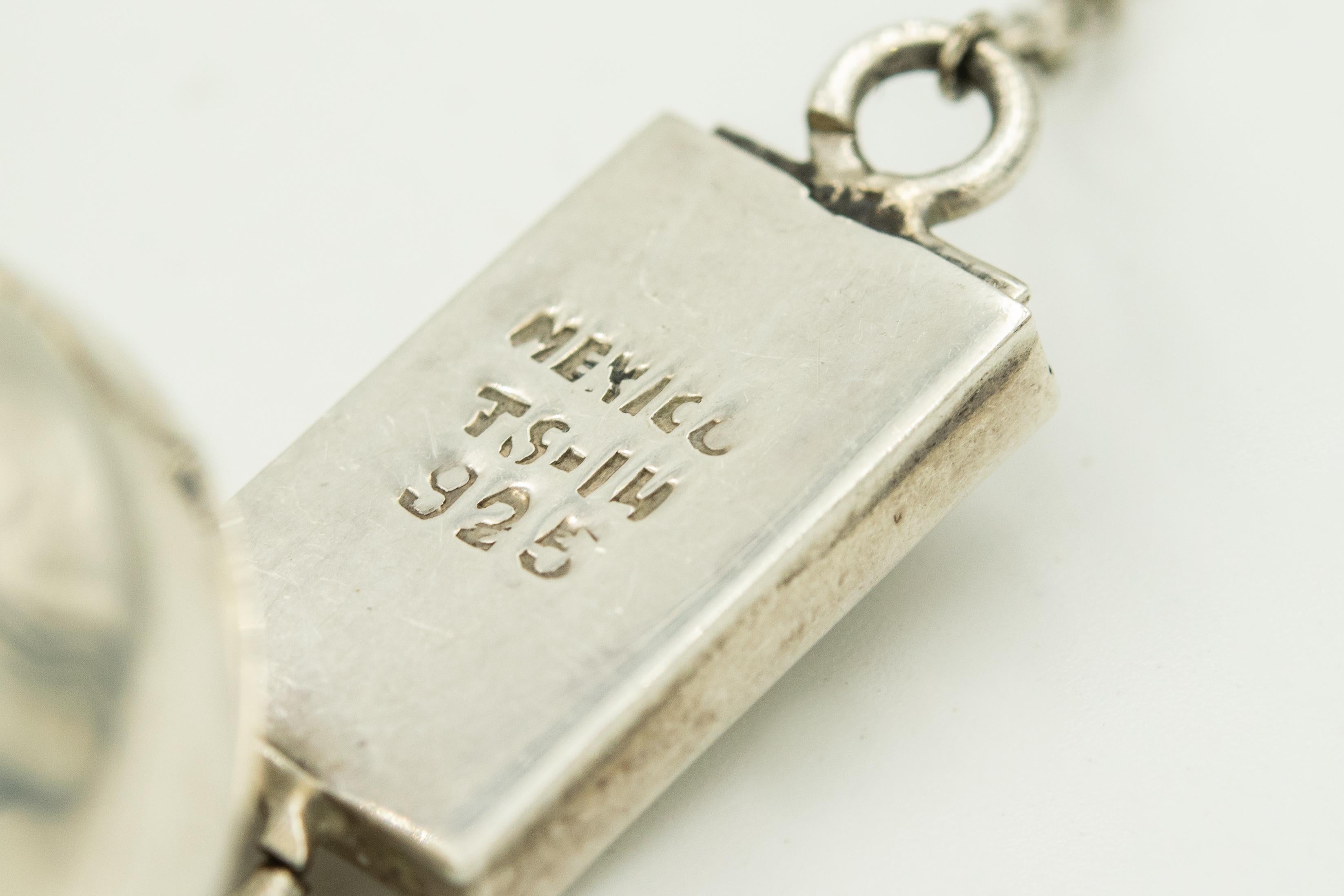 Lange Sterlingsilber-Kugelperlenkette aus den 1970er Jahren im Zustand „Relativ gut“ in Miami Beach, FL