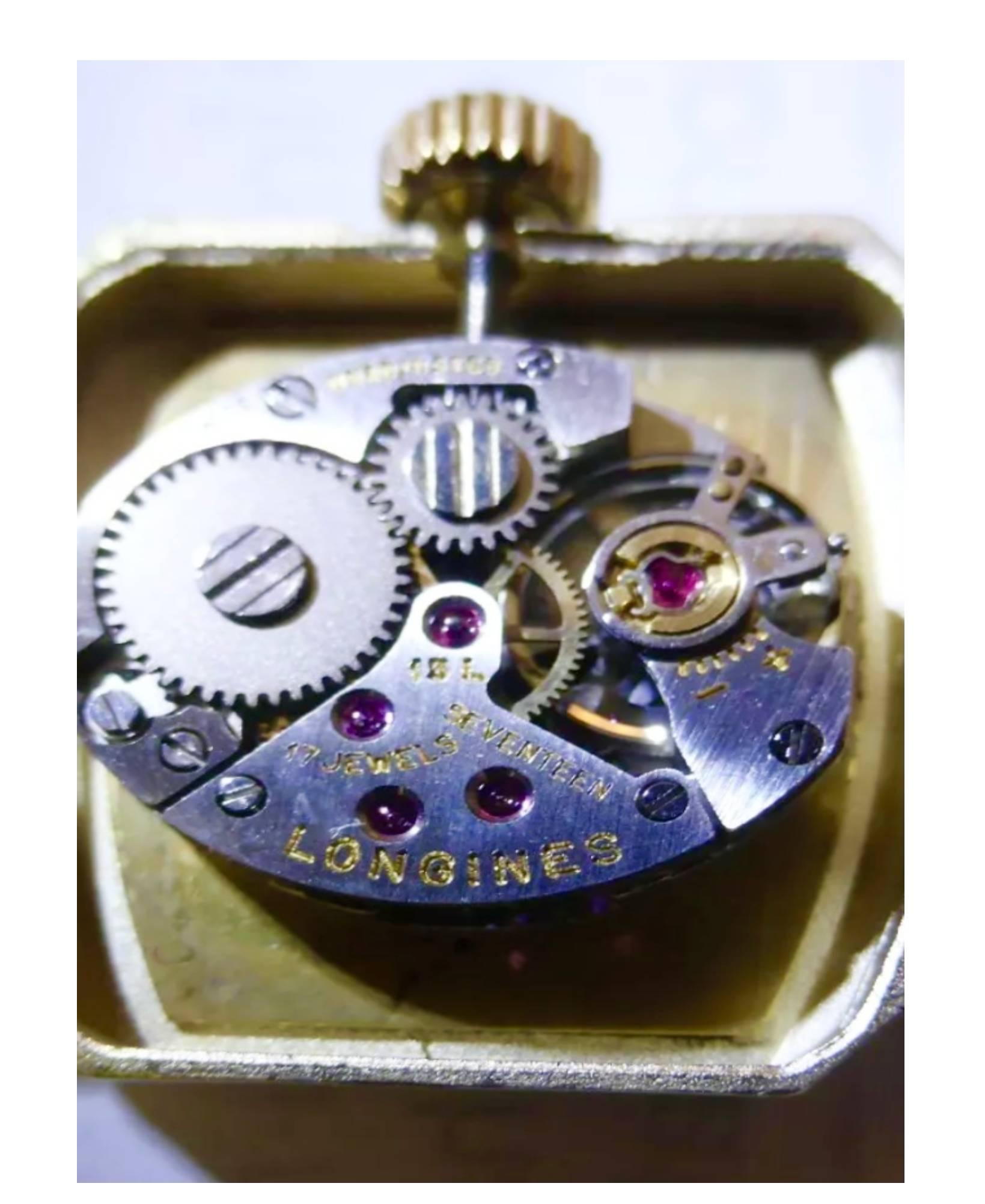 1970s Longines Gold Steel Jewel Wristwatch 6