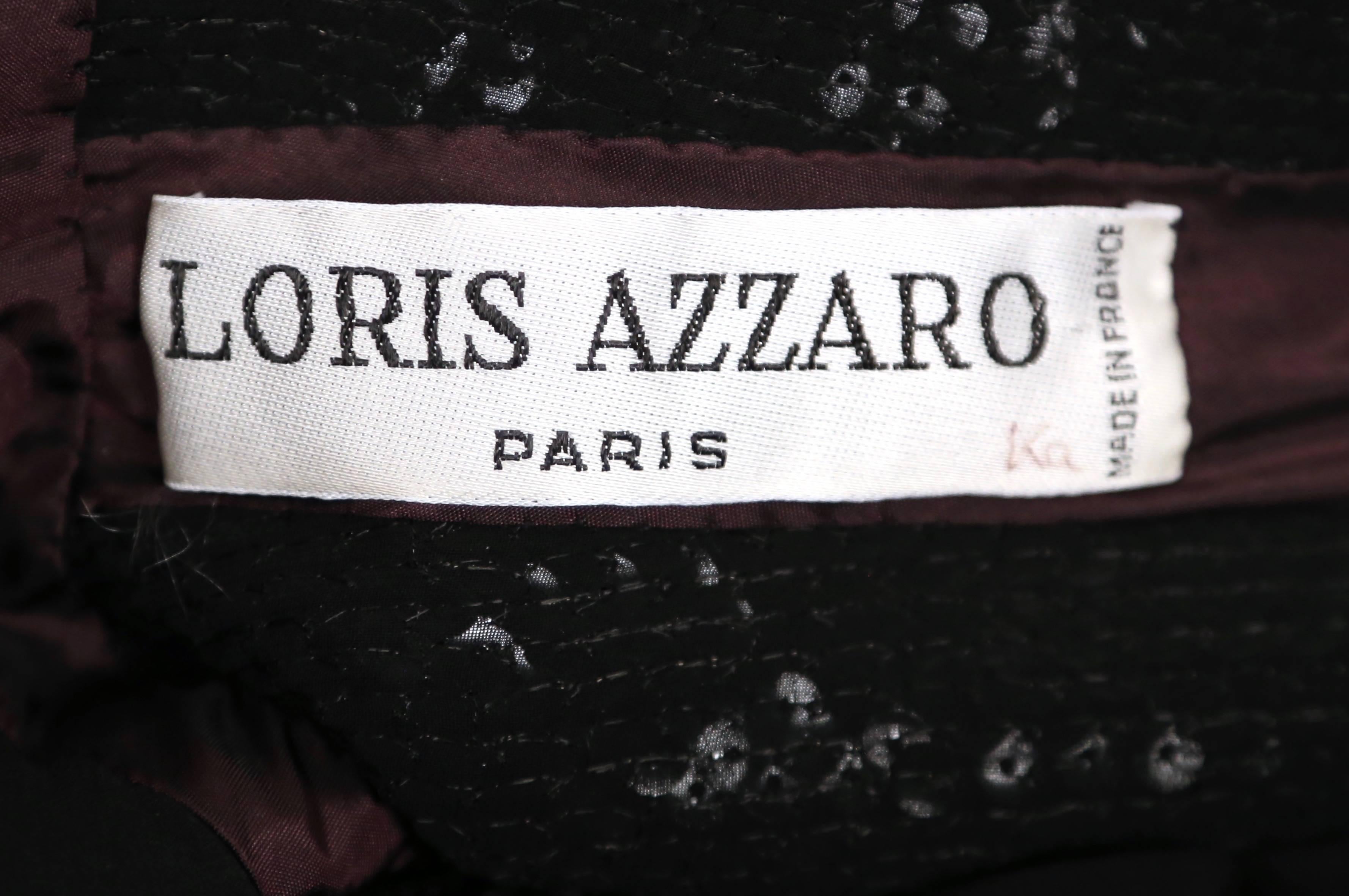 Vestido asimétrico LORIS AZZARO de los años 70 con corpiño de lentejuelas en venta 7