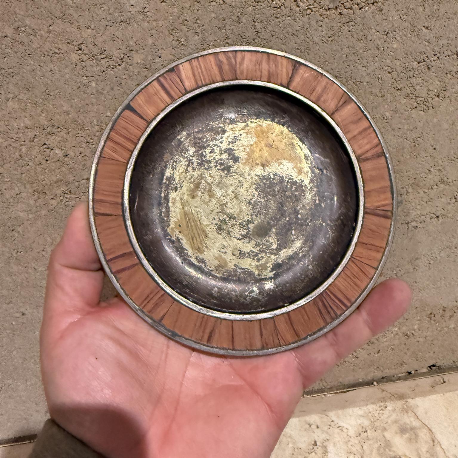 Los Castillo Plate Bronze und Silber Taxco Mexiko, 1970er Jahre im Angebot 4