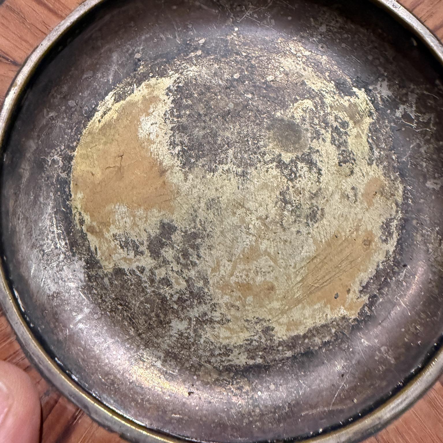 Los Castillo Plate Bronze und Silber Taxco Mexiko, 1970er Jahre im Angebot 2