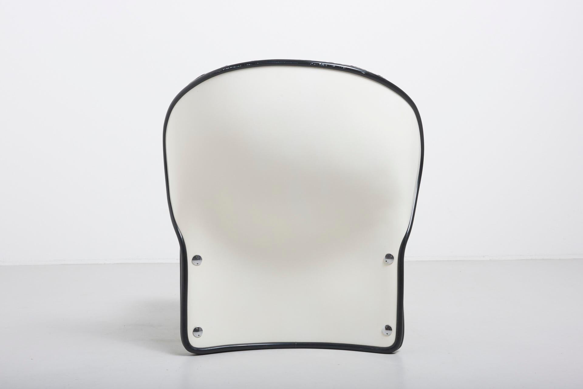 Leather 1970s 'Lotus' Chair by Andre Vandenbeuck For Sale