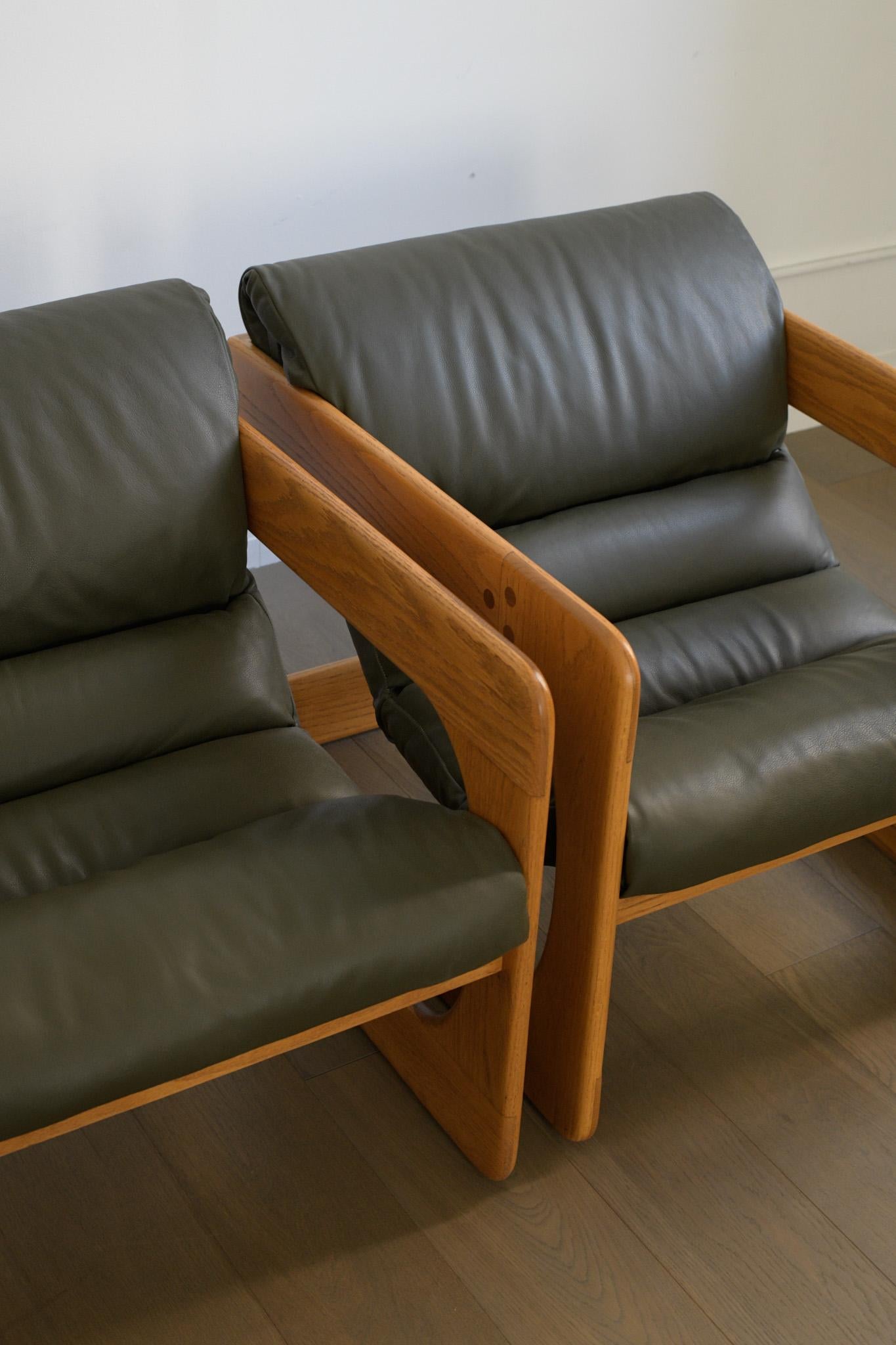 Mid-Century moderno Sedie a sdraio Lou Hodges degli anni '70 di California Design Group USA in vendita
