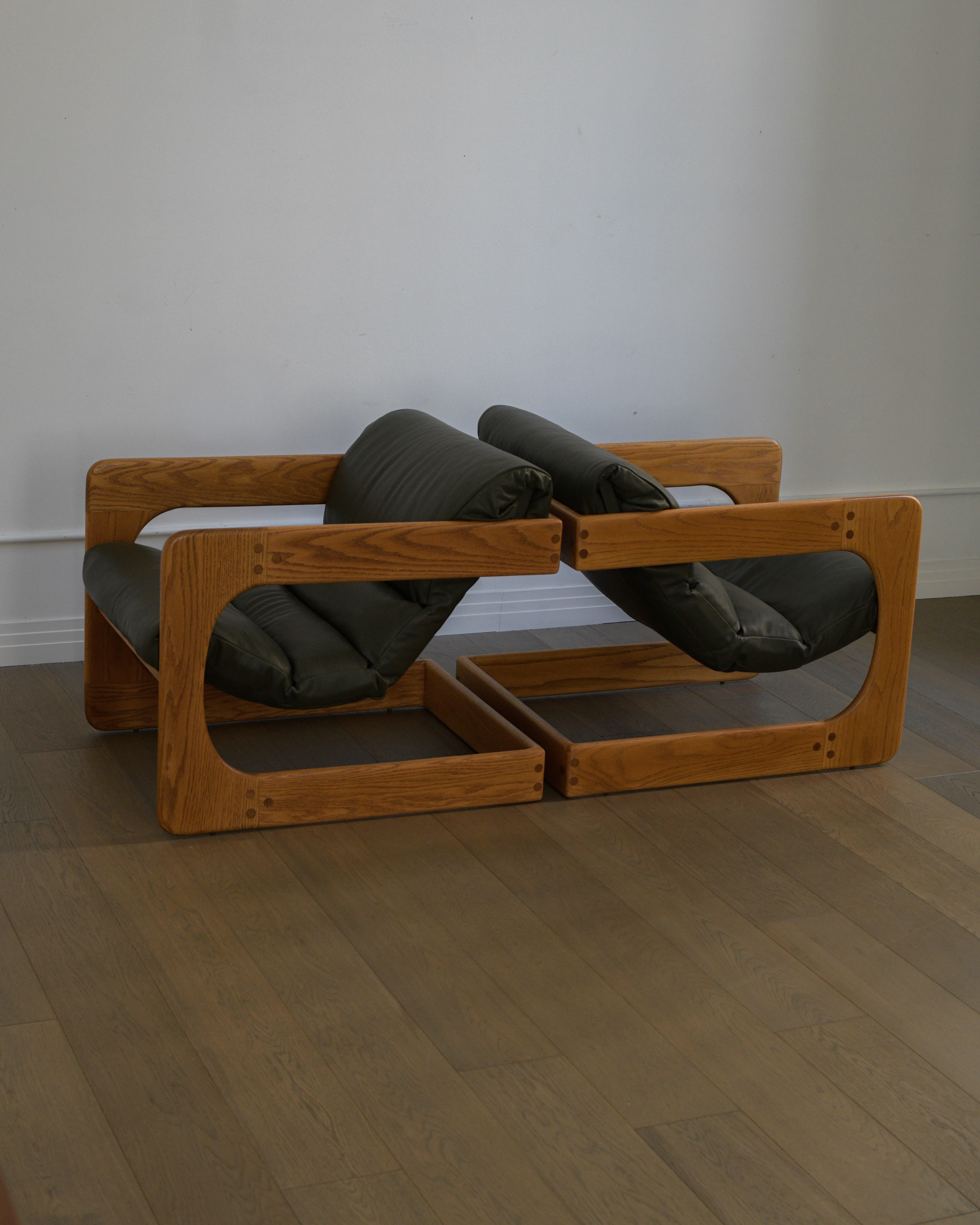 Americano Sedie a sdraio Lou Hodges degli anni '70 di California Design Group USA in vendita