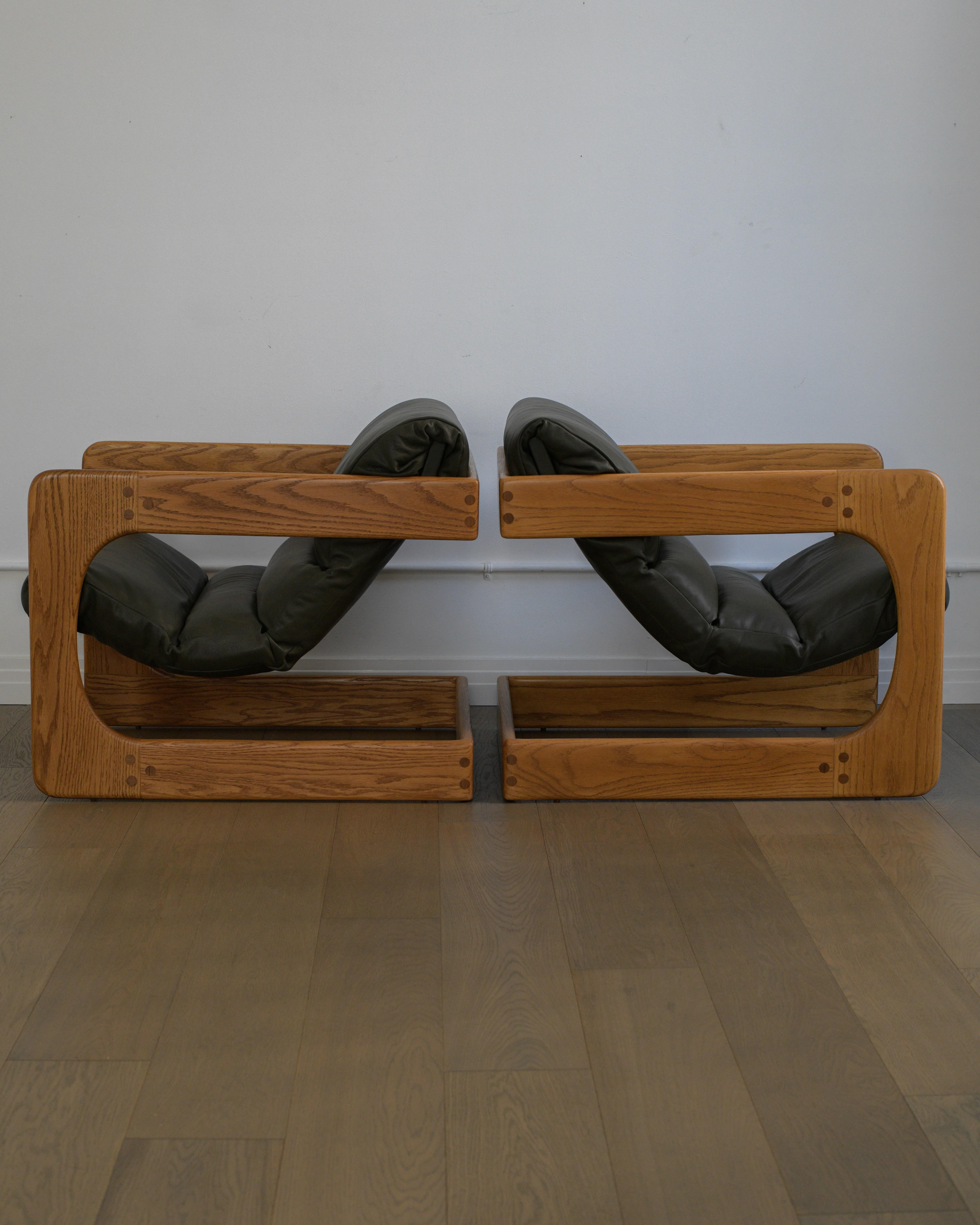 Sedie a sdraio Lou Hodges degli anni '70 di California Design Group USA In condizioni ottime in vendita a Los Angeles, CA