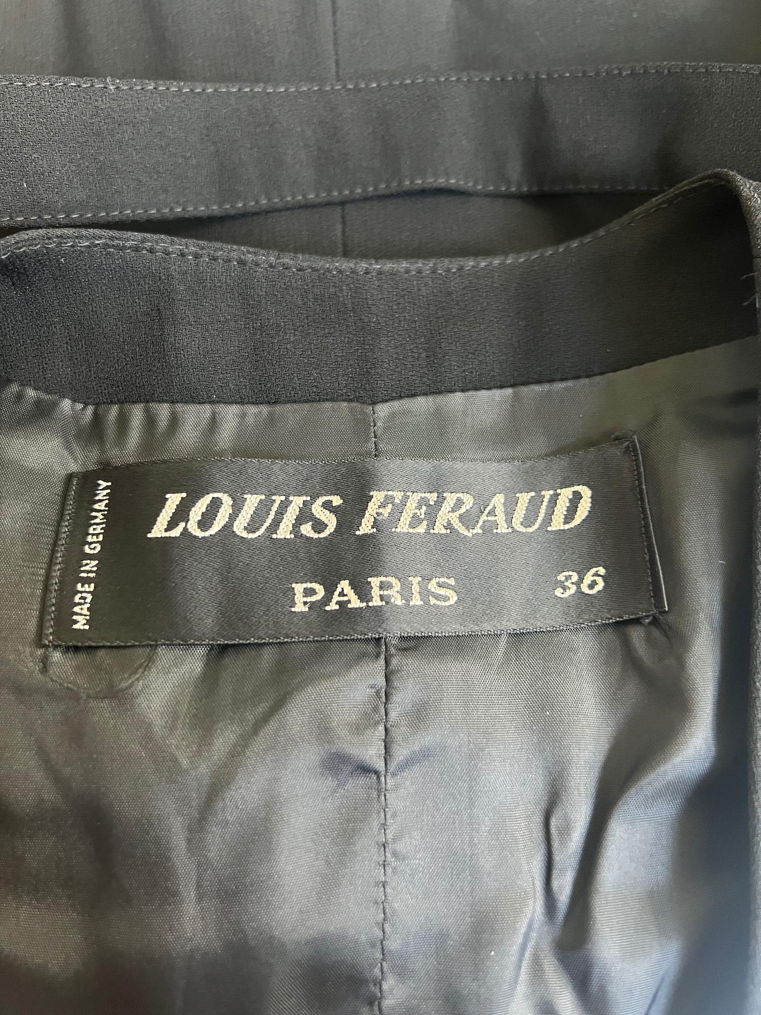 1970s Louis Feraud Black Silver Sequin Waistcoat Pour femmes en vente