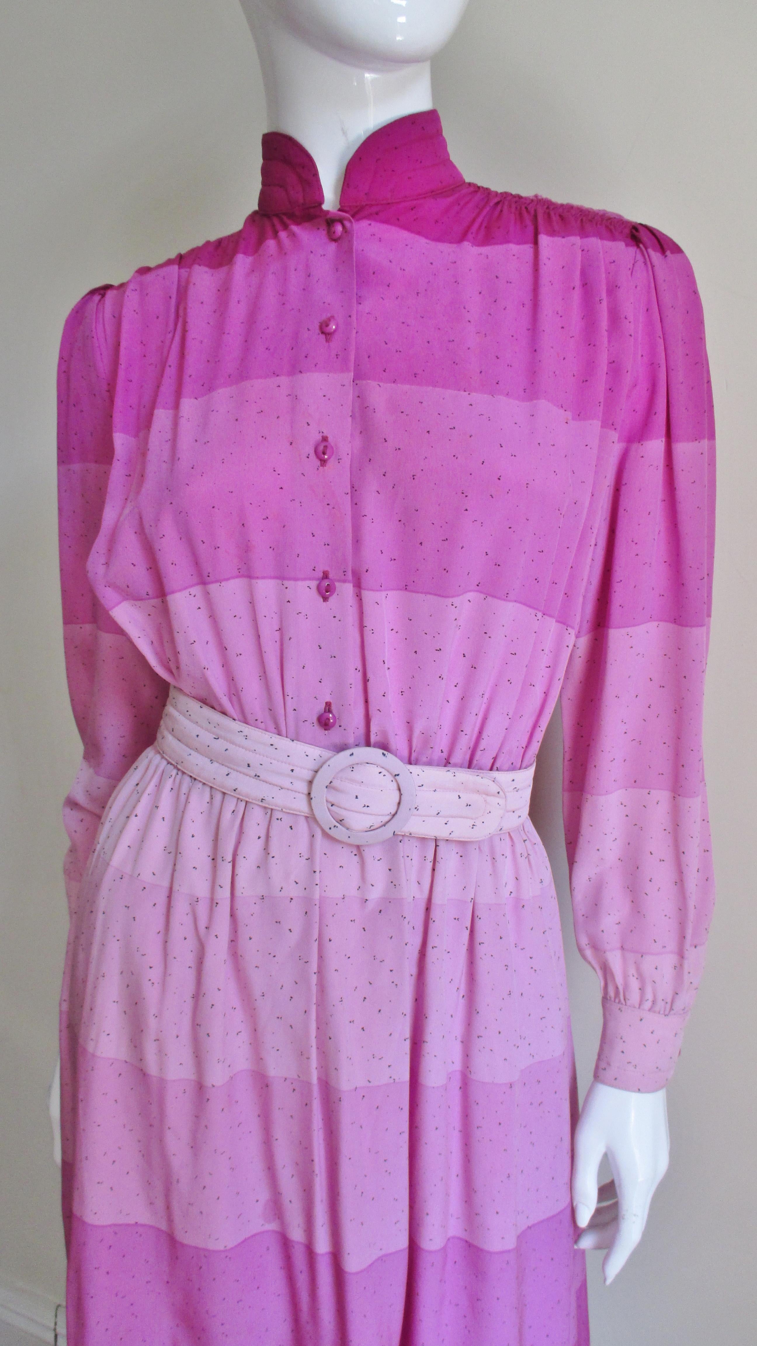 silk shirtwaist dress