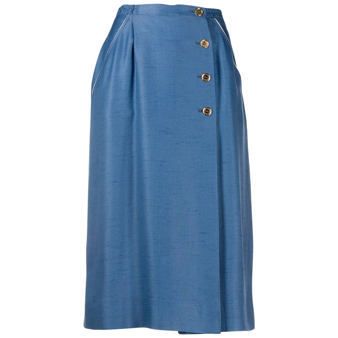 1970s Louis Feraud Wrap-around Skirt