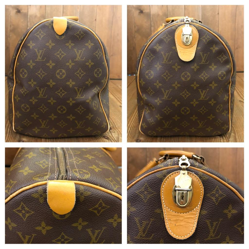 Black Vintage LOUIS VUITTON by the French Company USA Monogram Keepall 50 Boston Bag
