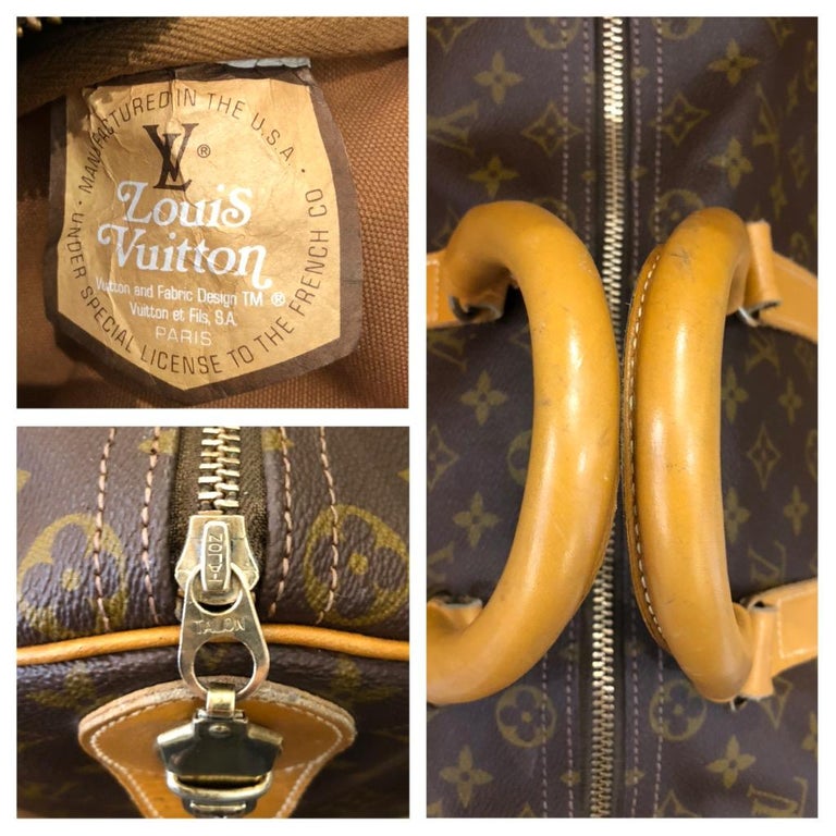 Vintage LOUIS VUITTON by the French Company USA Monogram Keepall 50 Boston  Bag at 1stDibs