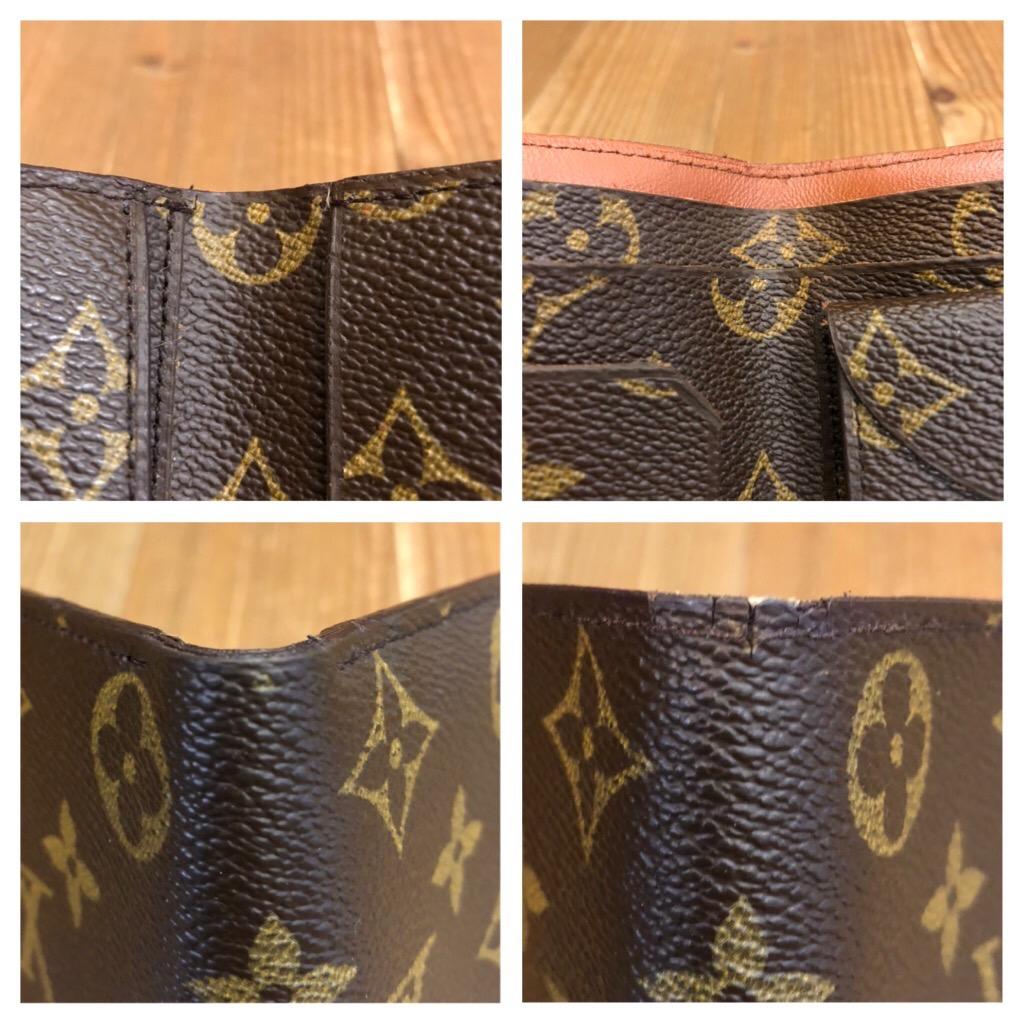 1970s LOUIS VUITTON Monogram Bilfold Wallet with Monogram Canvas Interior Unisex In Fair Condition In Bangkok, TH