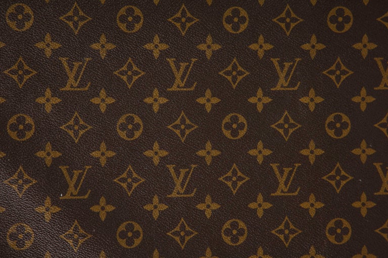 1970s Louis Vuitton Monogram Brown Coated Canvas Garment Bag at 1stdibs