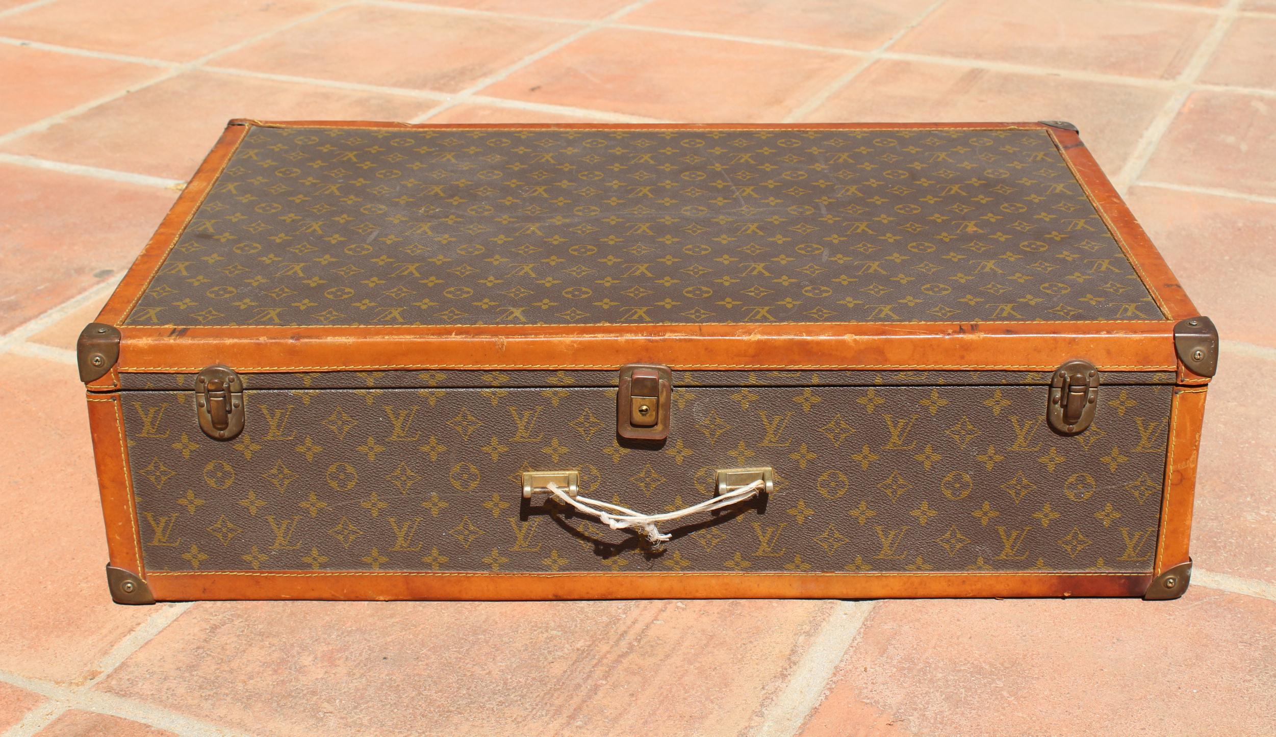 French 1970s Louis Vuitton Trunk Suitcase