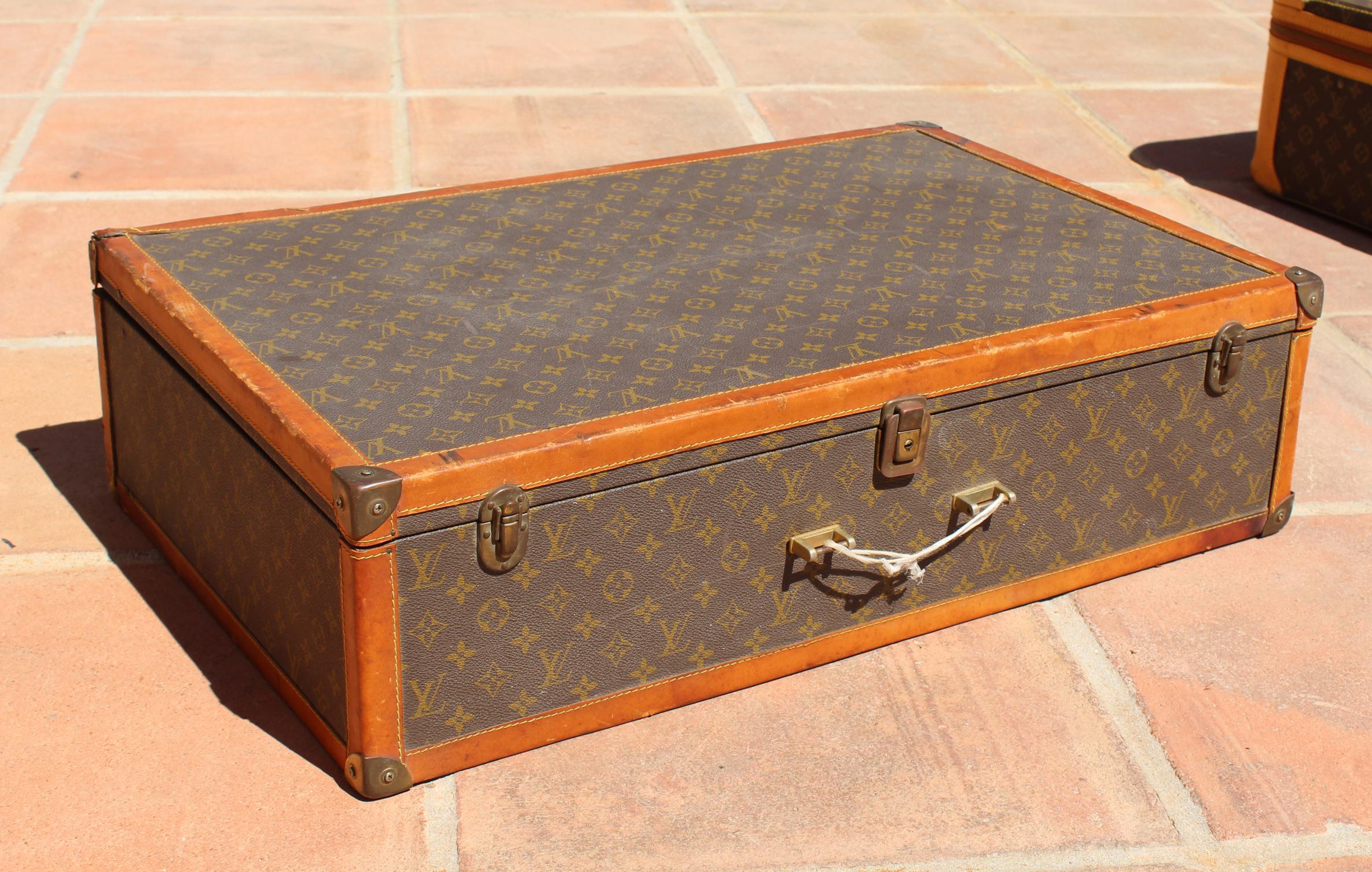 1970s Louis Vuitton Trunk Suitcase In Good Condition In Marbella, ES