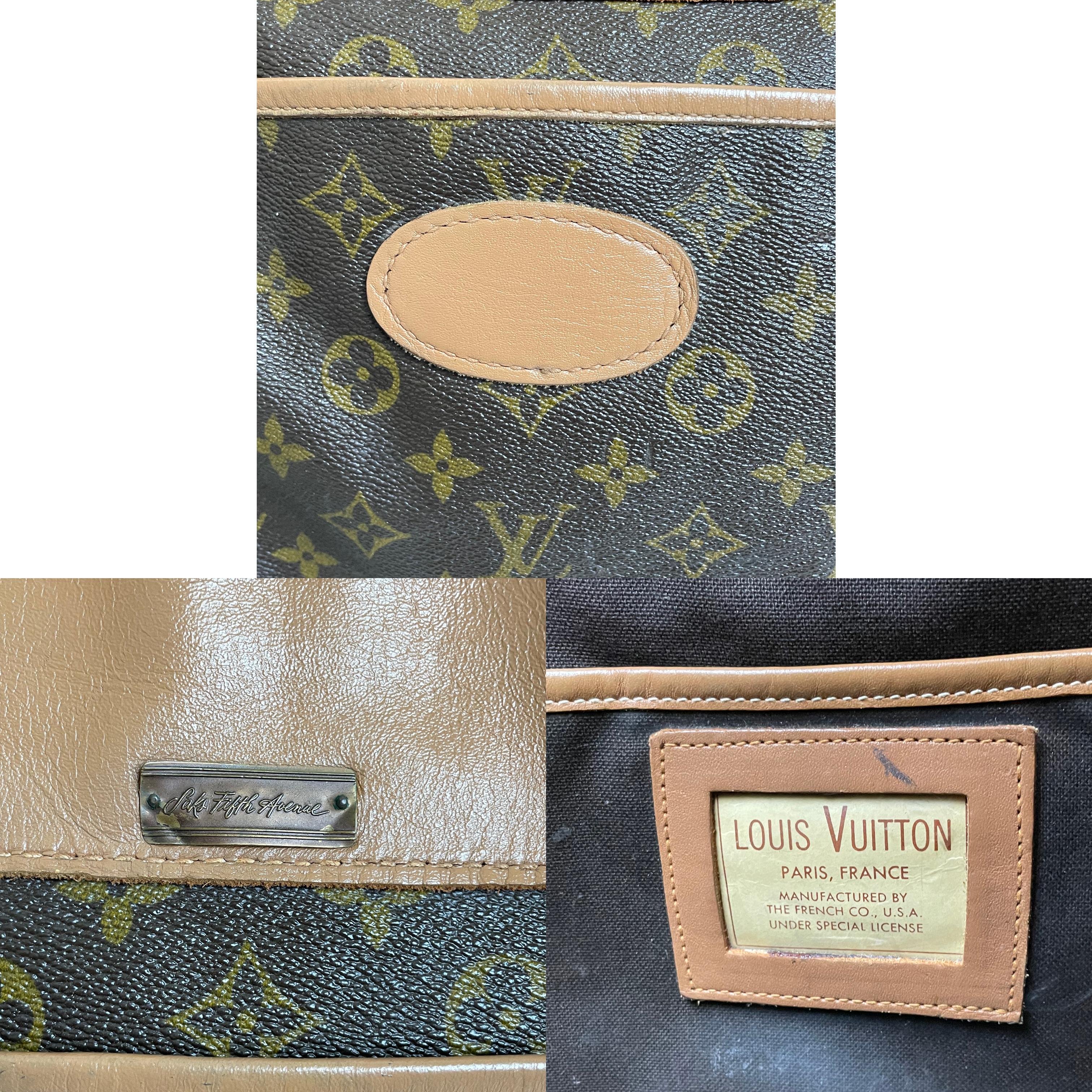 Bolso de mano con monograma de Louis Vuitton x French Luggage Co de los años 70 para Saks en venta 6