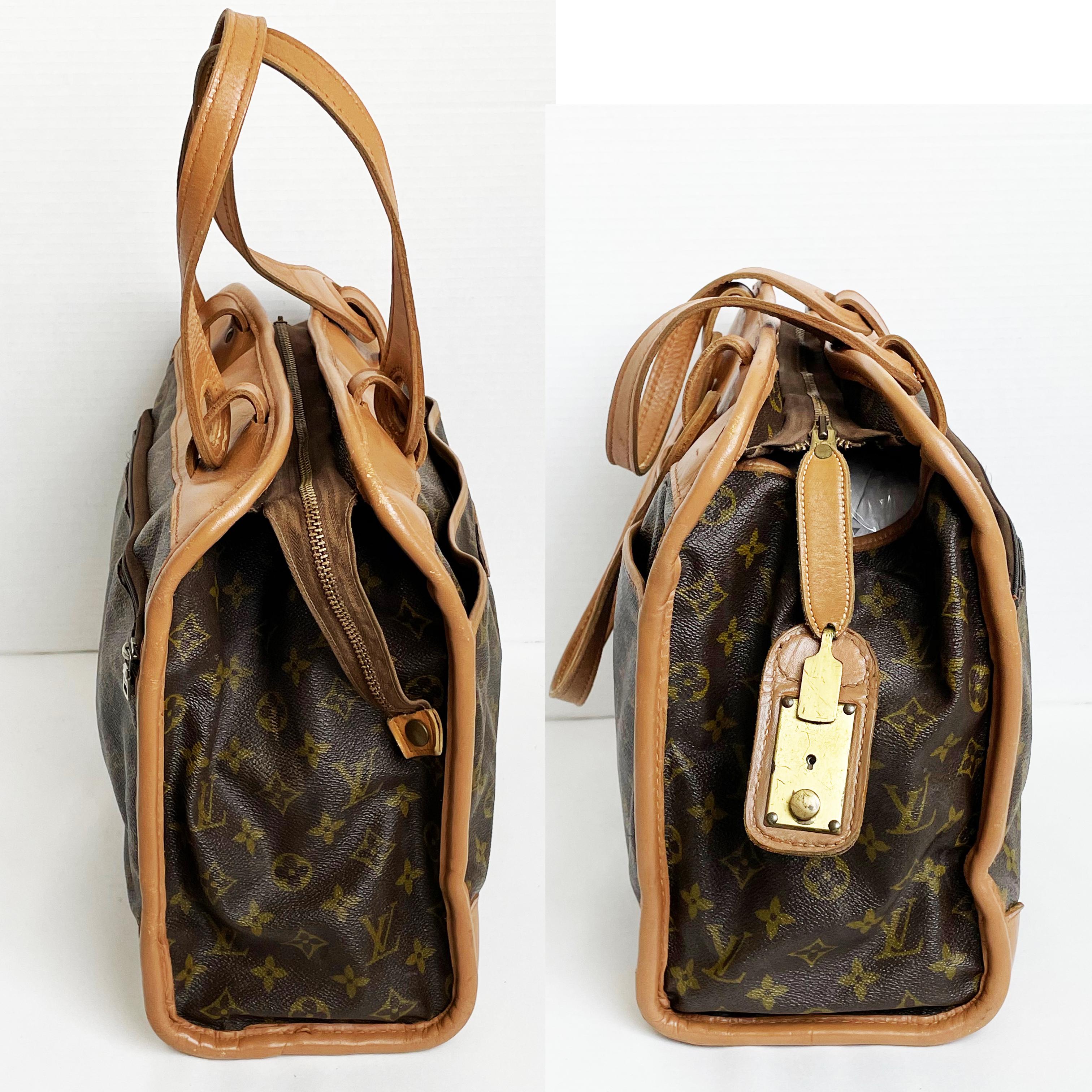 Bolso de mano con monograma de Louis Vuitton x French Luggage Co de los años 70 para Saks en venta 3