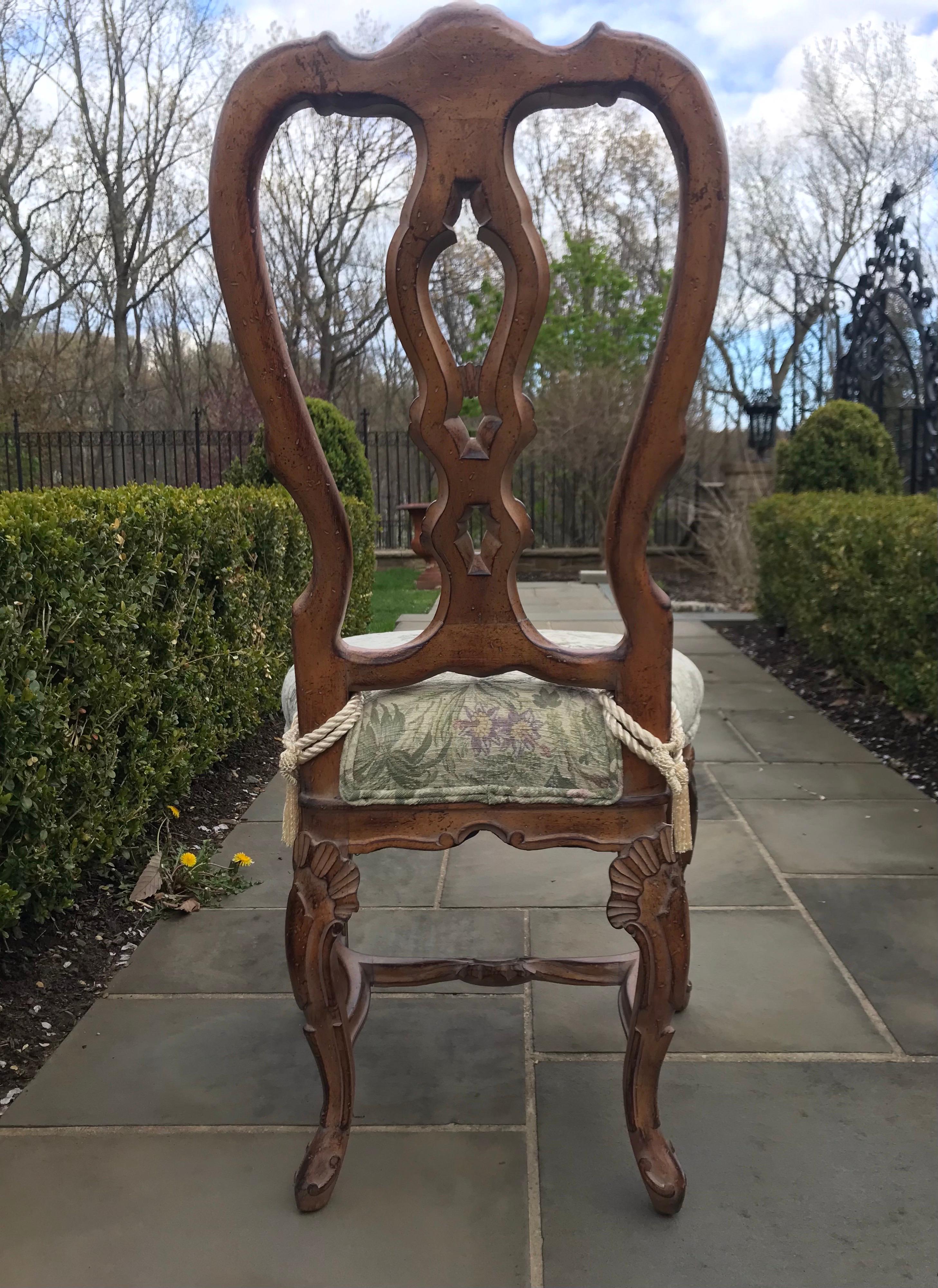 1970s Louis XV Rococo Style Dinning Chairs, Set of 4 For Sale 2