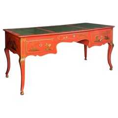 1970s Louis XV Style Chinoiserie Desk By Baker Furniture Company 