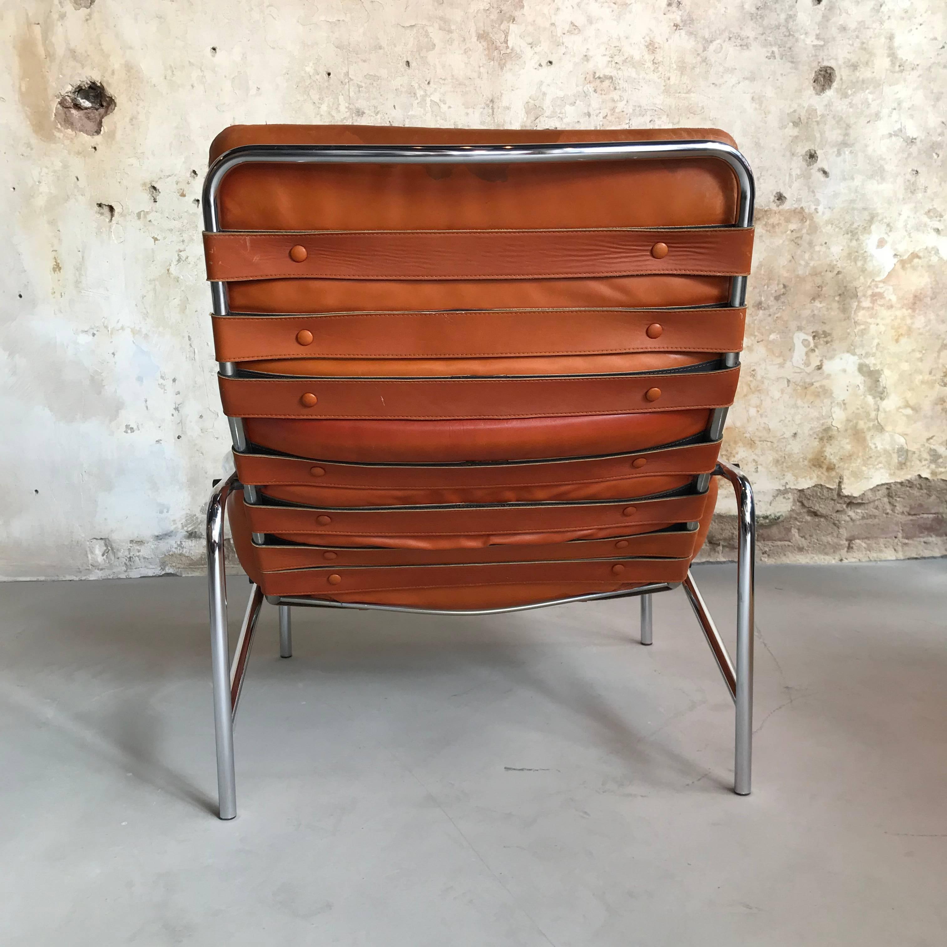 1970s Lounge Chair Plus Ottoman SZ09 Nagoya by Martin Visser for Spectrum 1