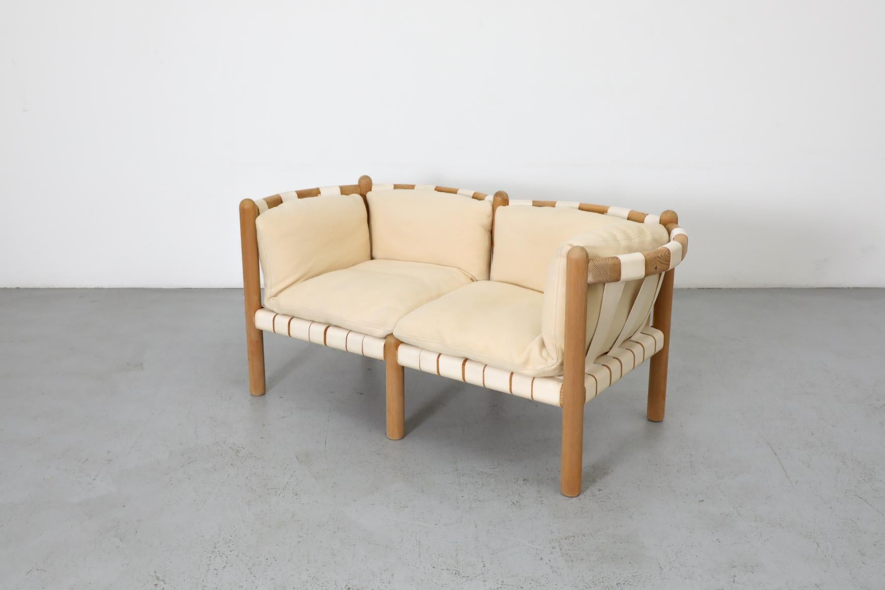 Mid-Century Modern 1970s Loveseat by Rainer Daumiller for Hirtshals Savvaerk, Denmark