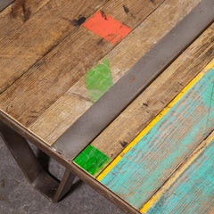 1970's Low Occasional Industrial Table, Coffee Table
