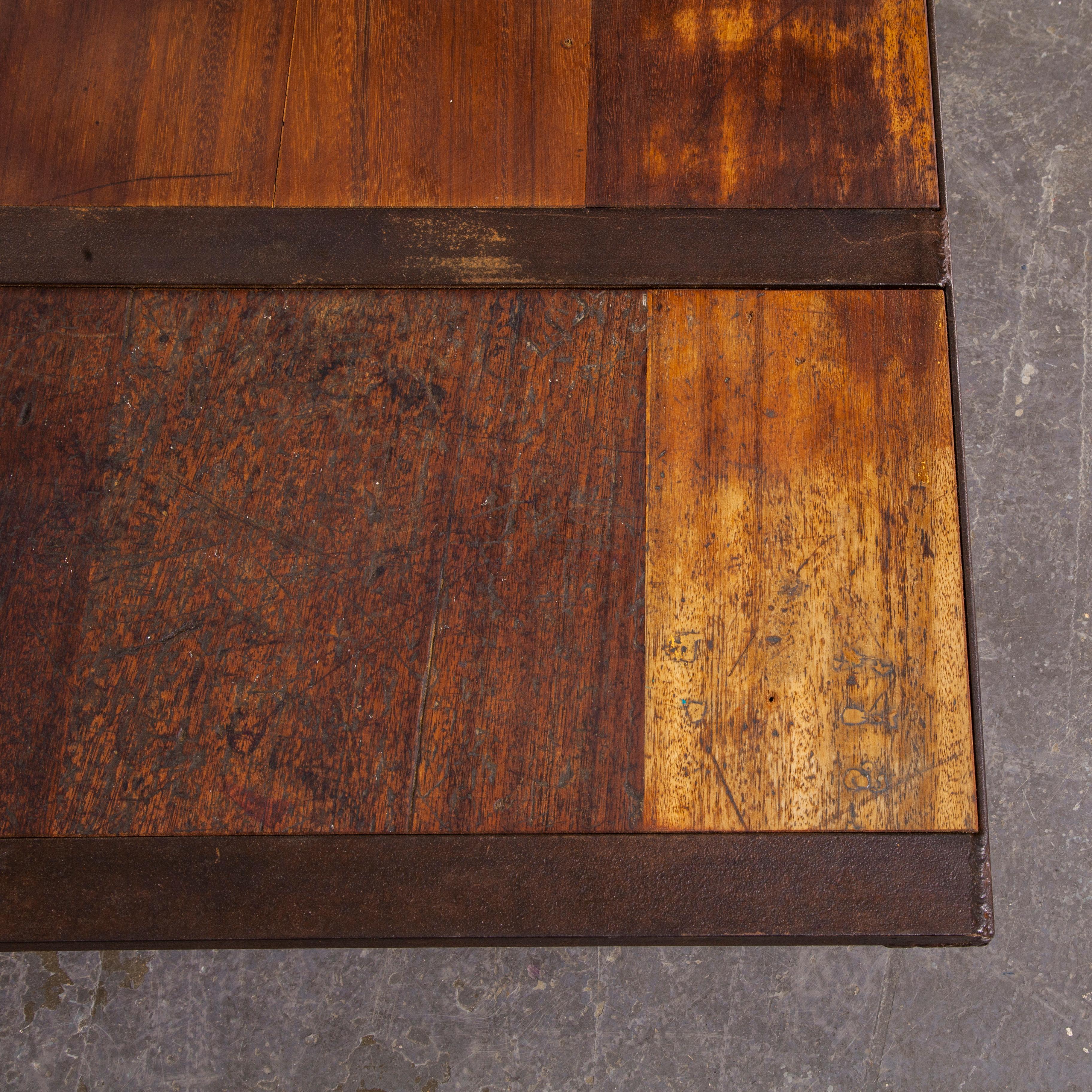 1970s Low Occasional Industrial Table, Coffee Table For Sale 1