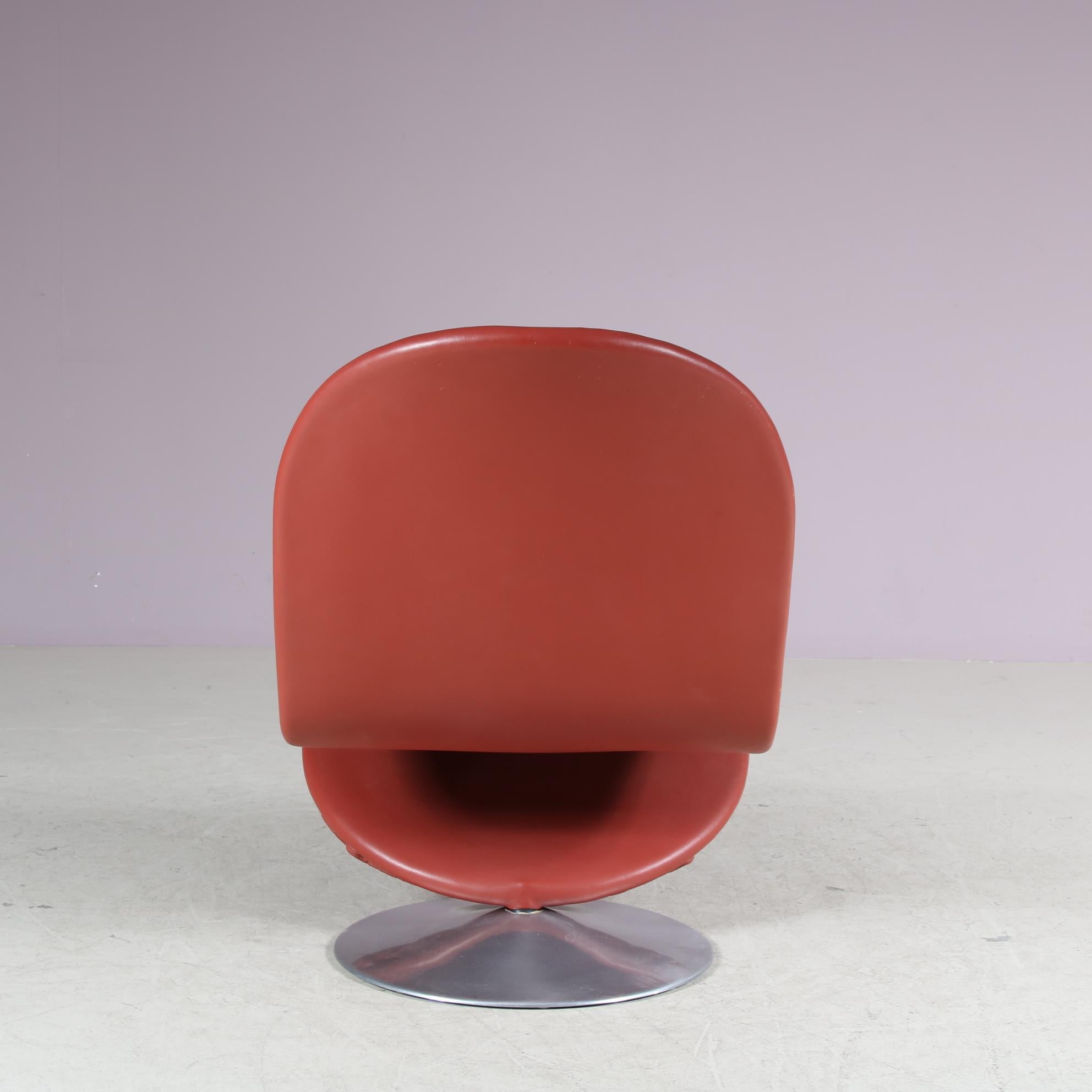 1970 Chaise Lowback 1-2-3 de Verner Panton pour Fritz Hansen, Danemark Bon état - En vente à Amsterdam, NL