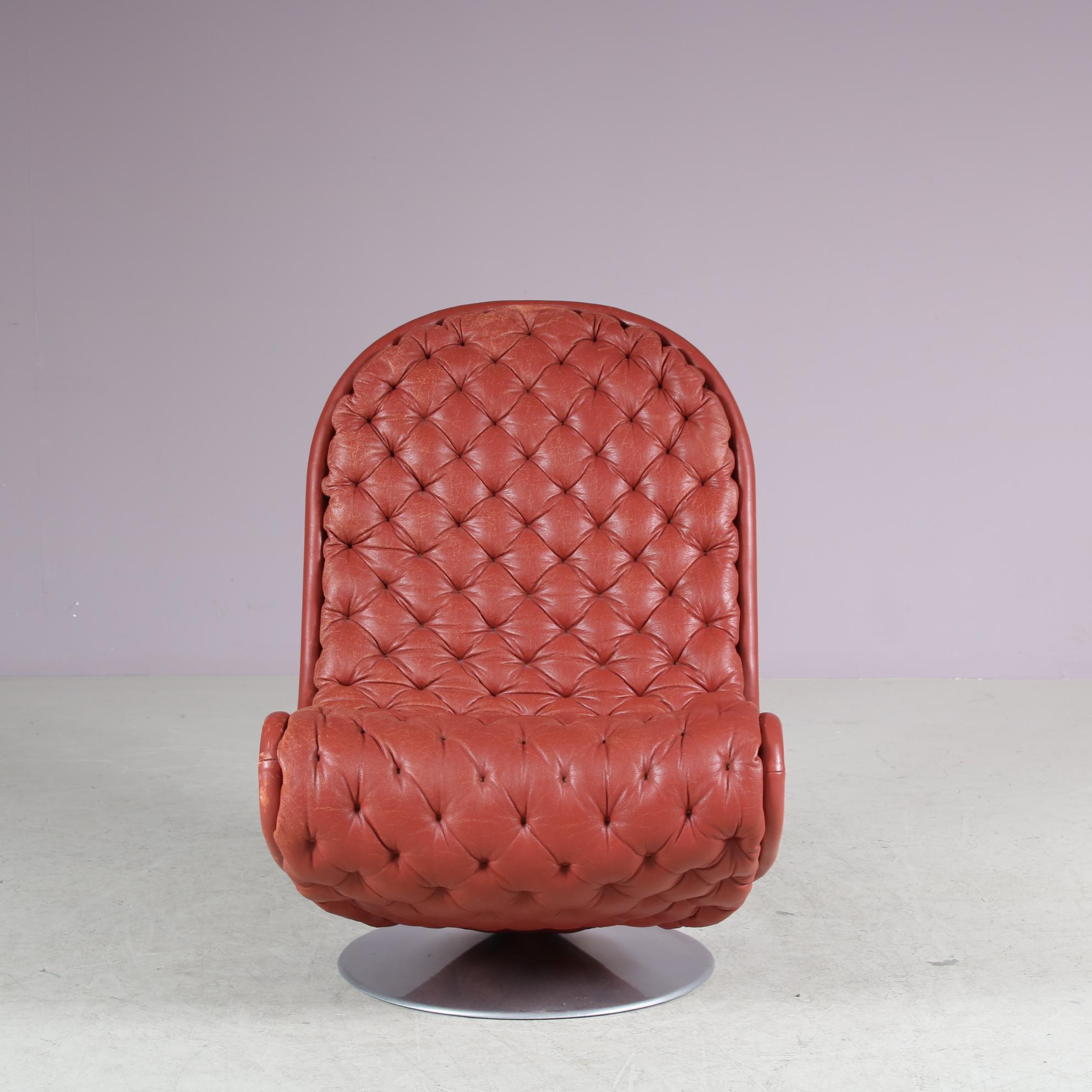 Fin du 20e siècle 1970 Chaise Lowback 1-2-3 de Verner Panton pour Fritz Hansen, Danemark en vente
