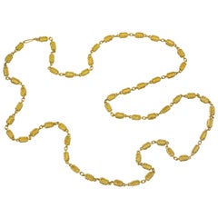1970s Lucas Long Gold Nugget Link Chain