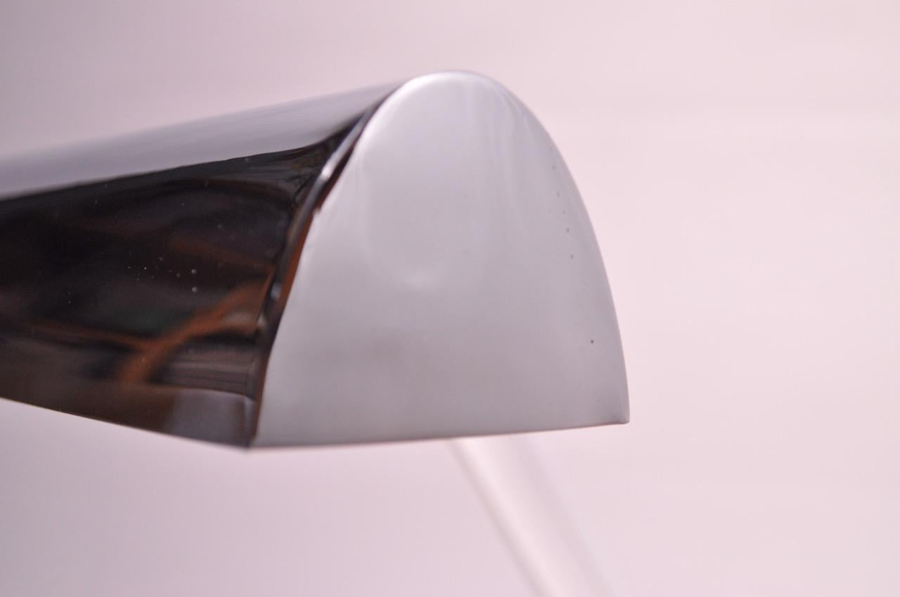 1970s Lucite and Chrome Desk Lamp by Peter Hamburger for Kovacs 4