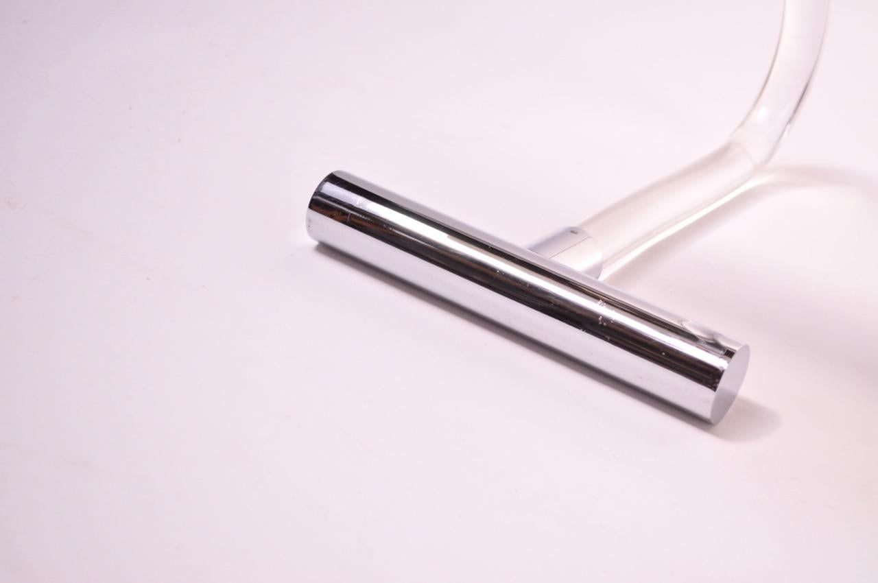 1970s Lucite and Chrome Desk Lamp by Peter Hamburger for Kovacs 10