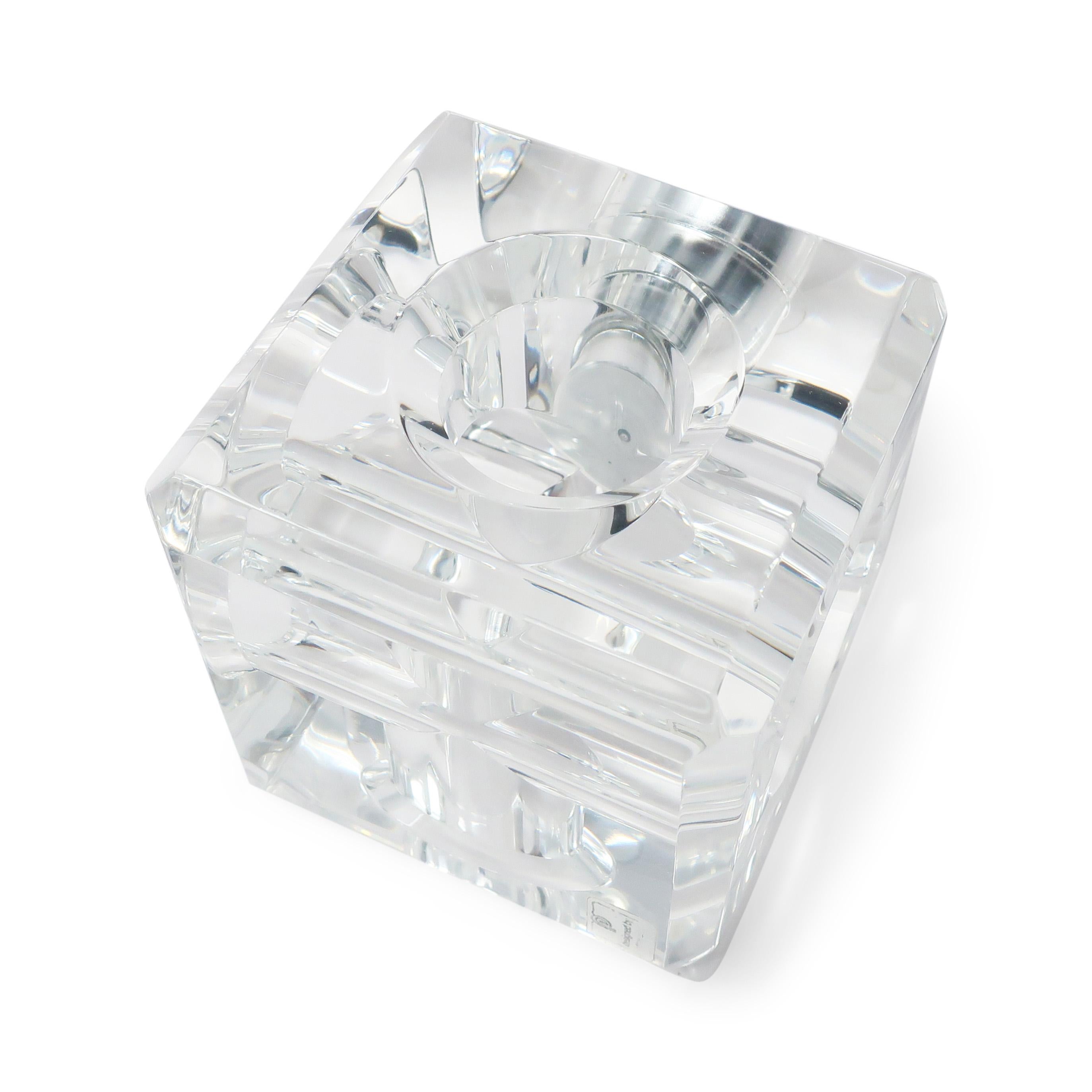 1970s Lucite and Chrome Table Lighter by Peter Alan 3