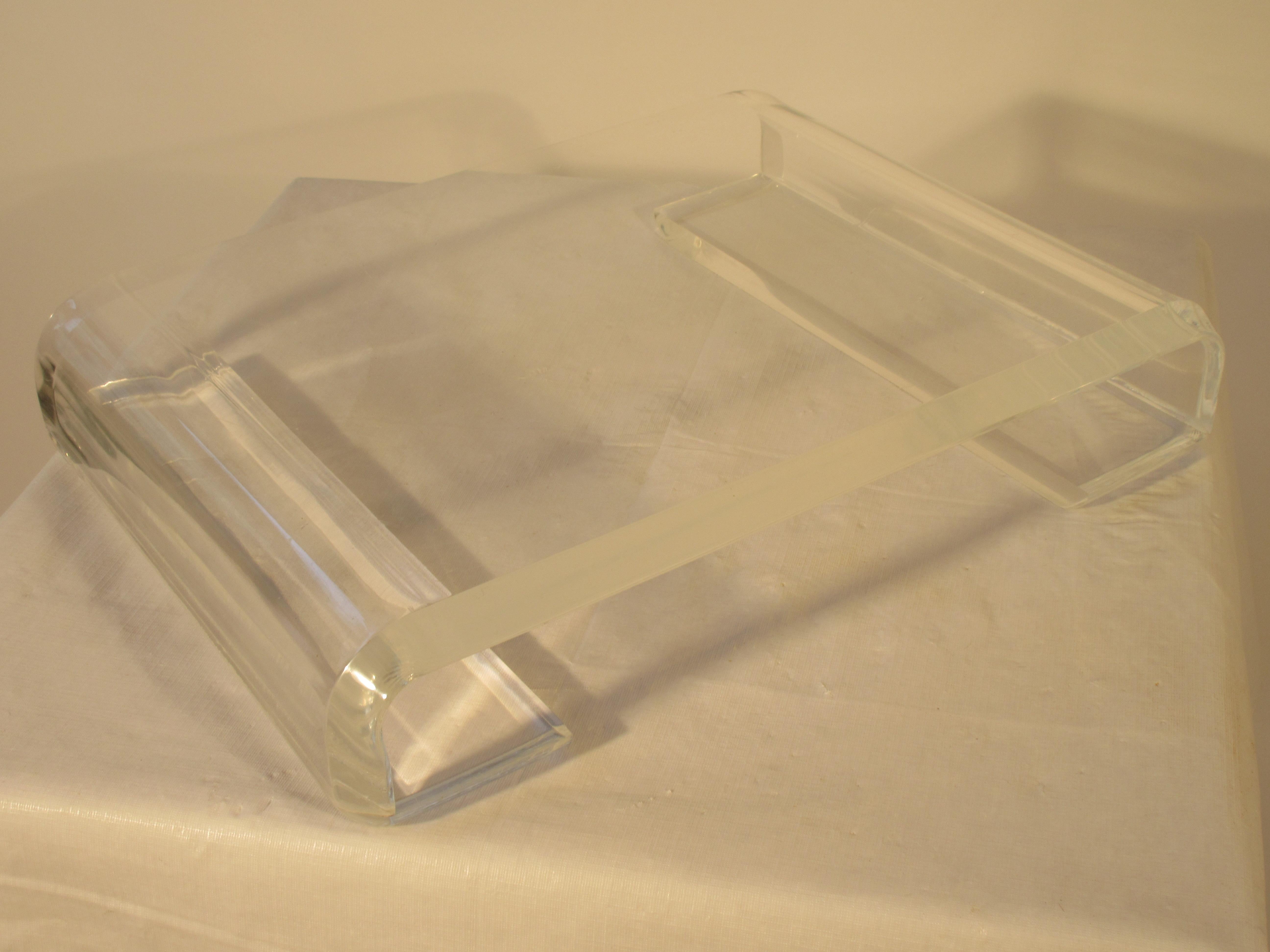 Late 20th Century 1970s Lucite Base