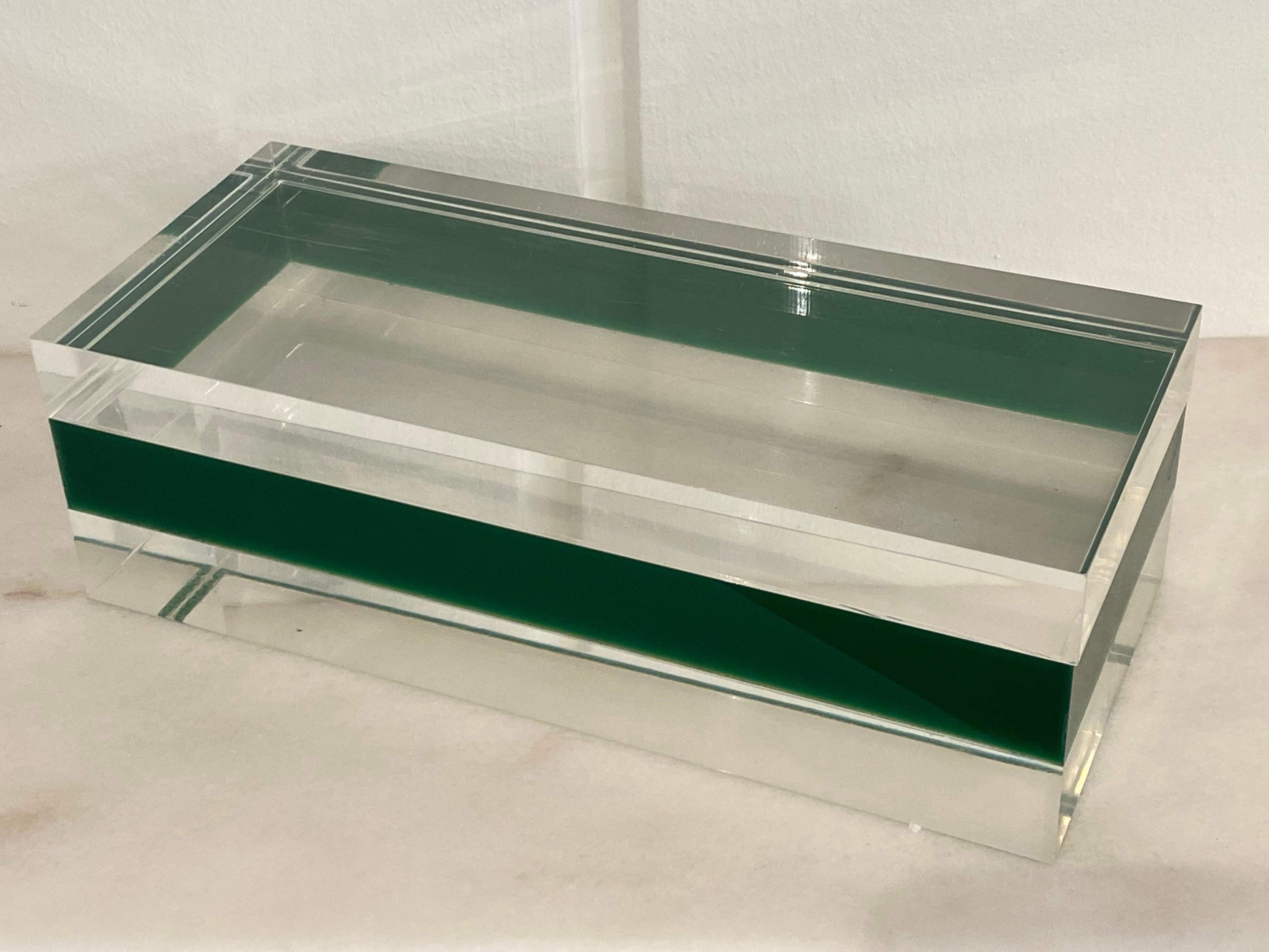 1970s Lucite Box by Alessandro Albrizzi 1