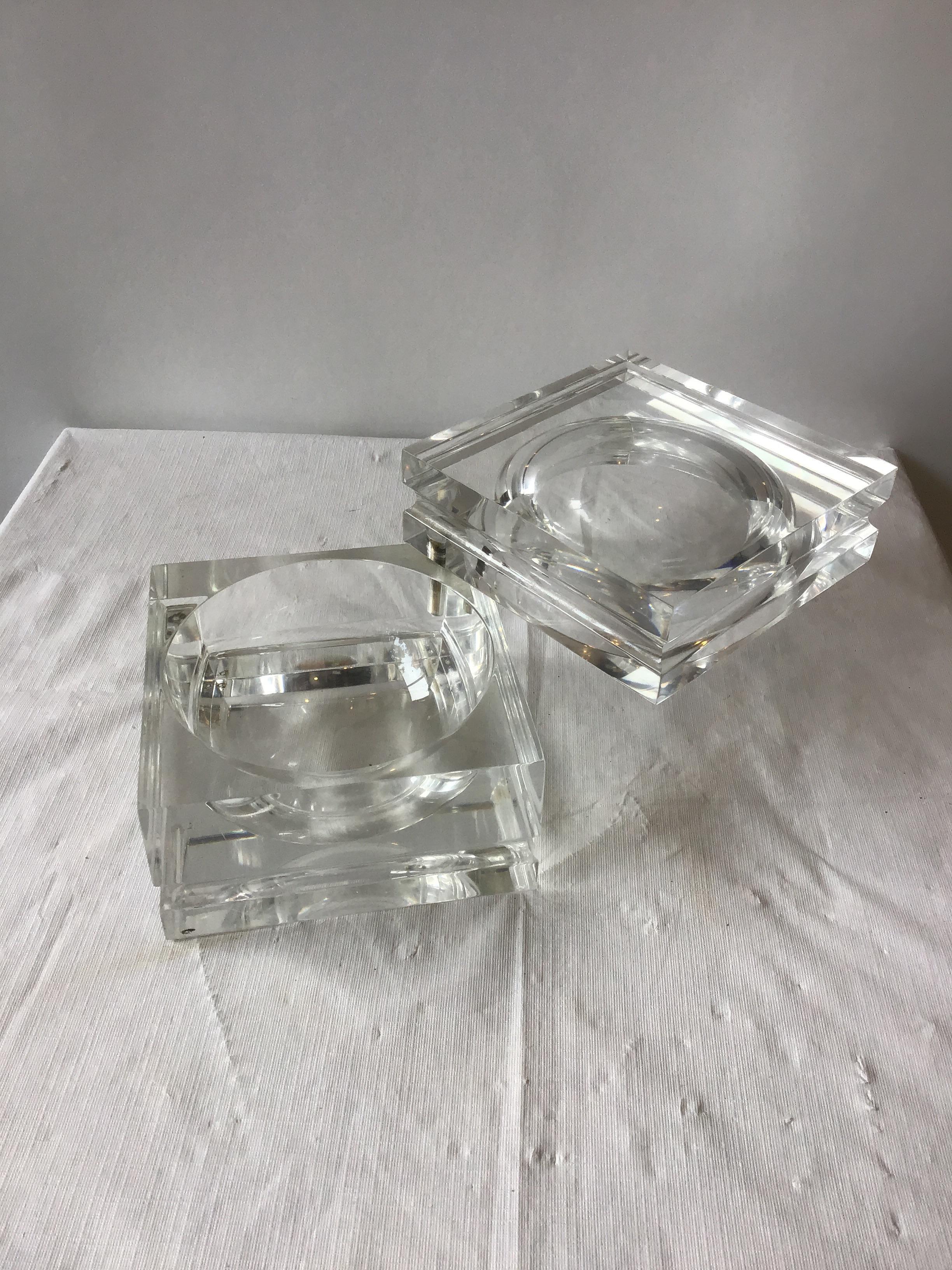 1970s Lucite Box In Good Condition In Tarrytown, NY