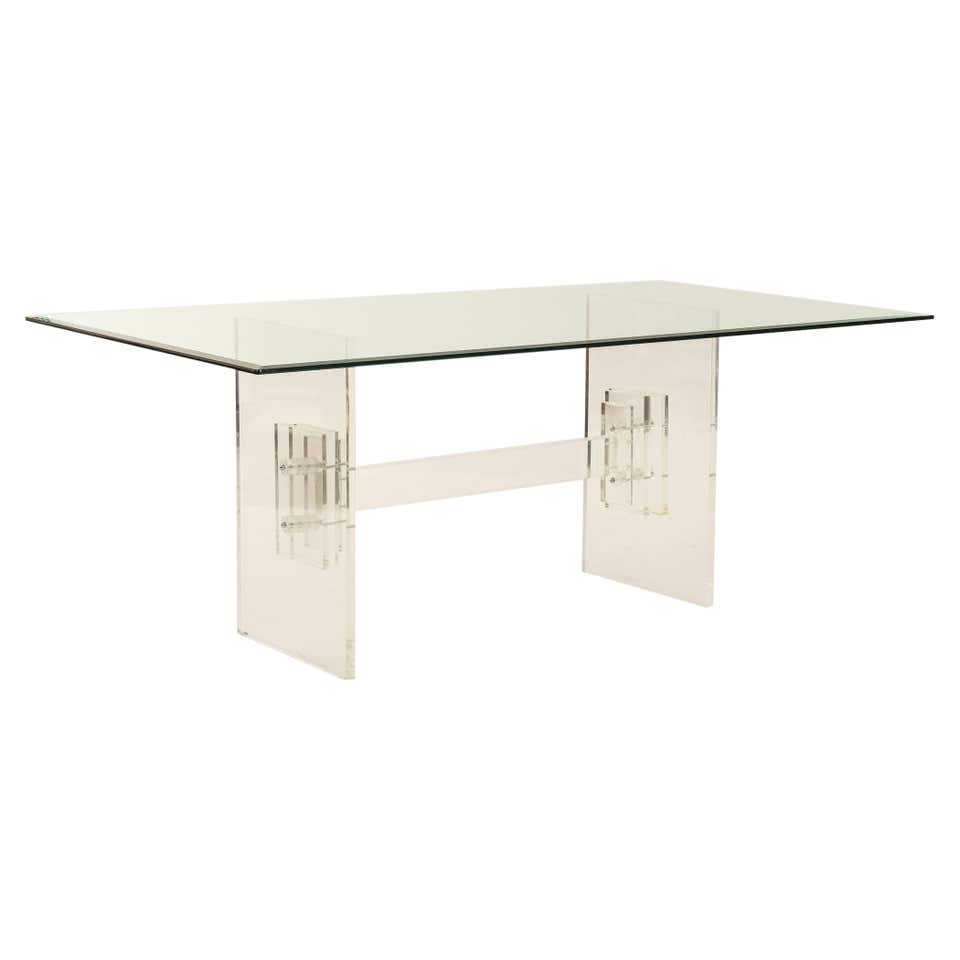 Lucite Dining Room Tables - 125 For Sale at 1stDibs | lucite dining ...