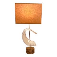 Lámpara de lucita de los años 70