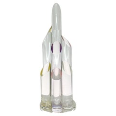 1970s Hivo Van Teal Abstract Lucite Sculpture