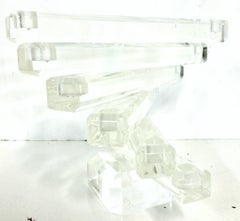 Candélabre sculptural « Spiral Staircase » à 12 lumières en lucite des années 1970