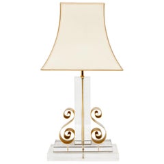 1970s Lucite Table Lamp