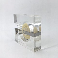 1970er Jahre Lucite Klebebandspender von Two's Company für Serge Mansau Paris MOMA Design