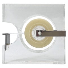 Retro 1970s Lucite Tape Dispenser by Two's Company for Serge Mansau Paris MOMA Design