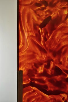 1970er Lucite-Tablett aus Schildpattimitat mit Chromkanten