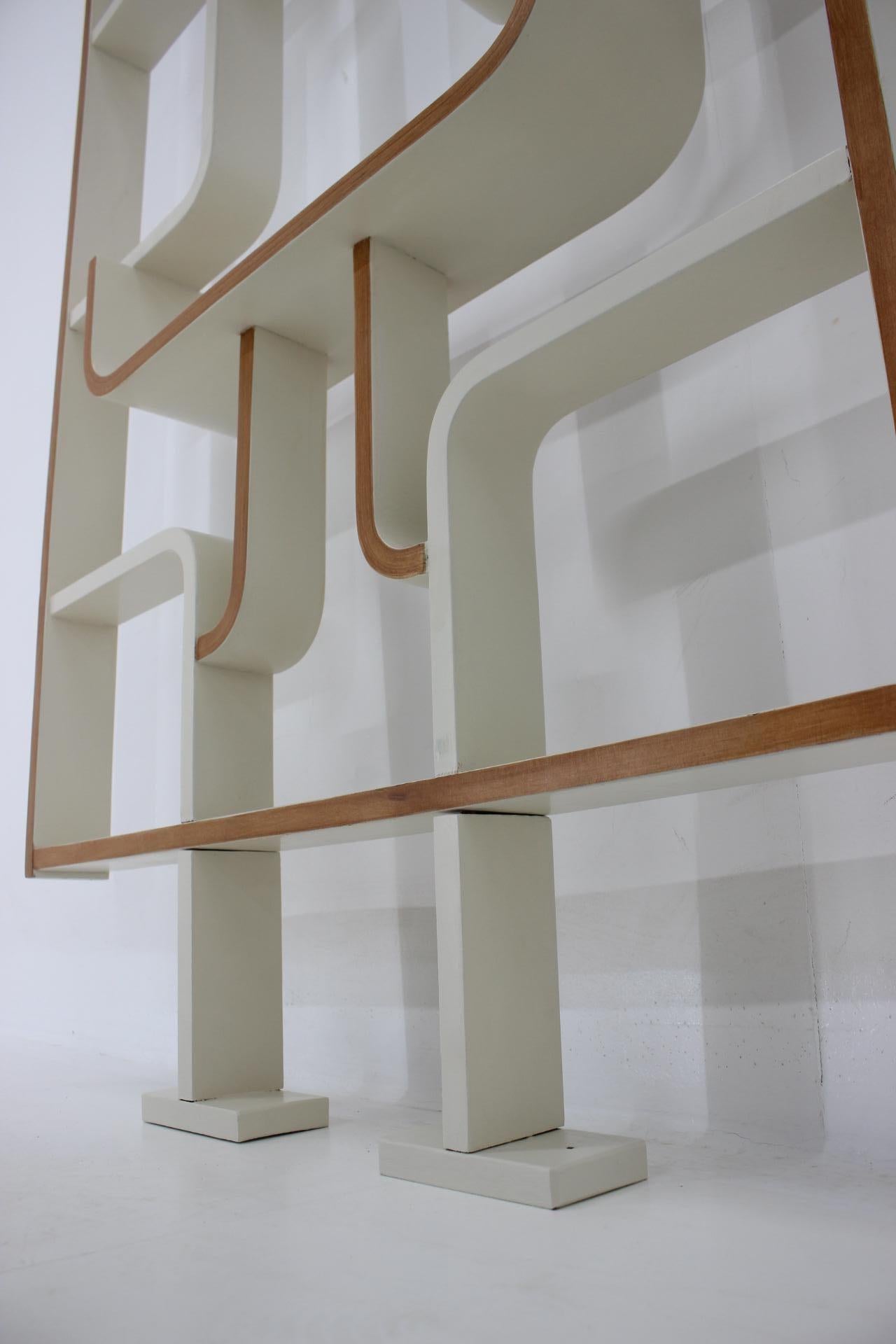 Late 20th Century 1970s Ludvik Volak Room Divider by Dřevopodnik Holešov, Czechoslovakia