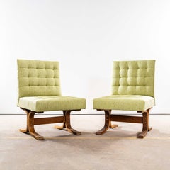 1970’s Ludvik Volak Sea Green Reupholstered Bratislava Side Chairs