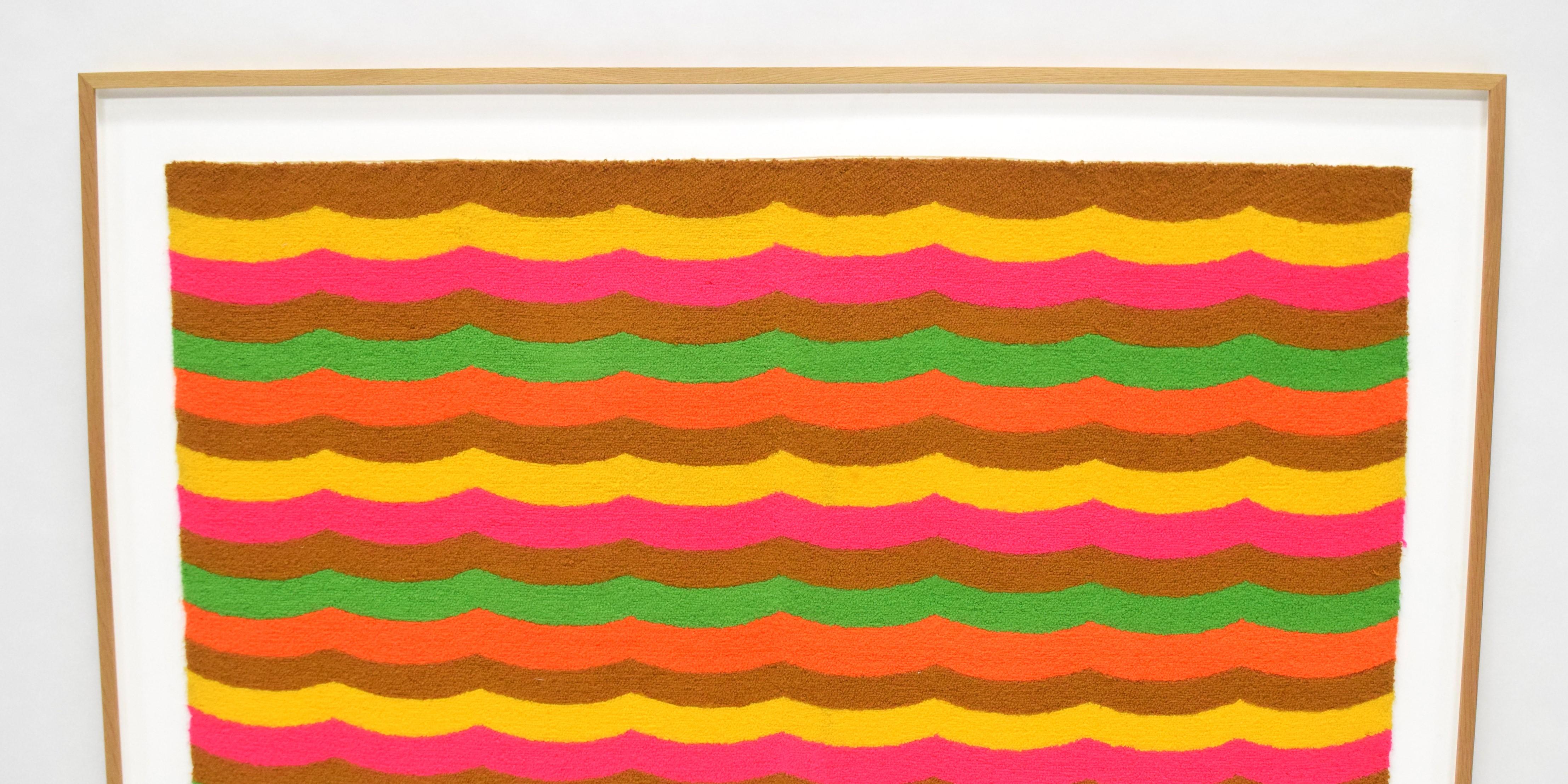 1970s Luis Montiel Tapestry - 'Retro Rainbow' 2