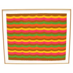 Arazzo Luis Montiel degli anni '70 - "Retro Rainbow