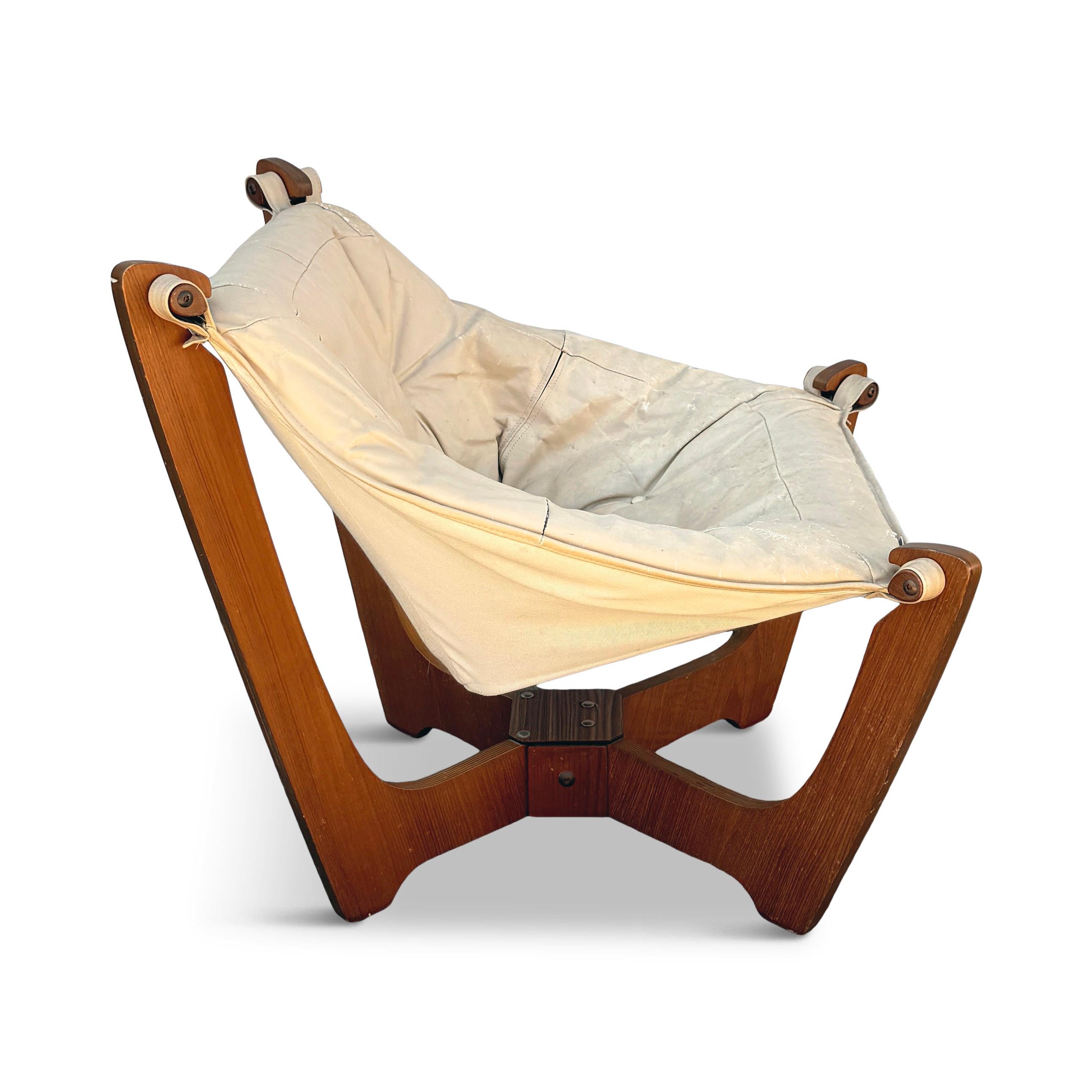 20th Century 1970s Luna Lounge Chair by Odd Knutsen for Hjellegjerde Møbler